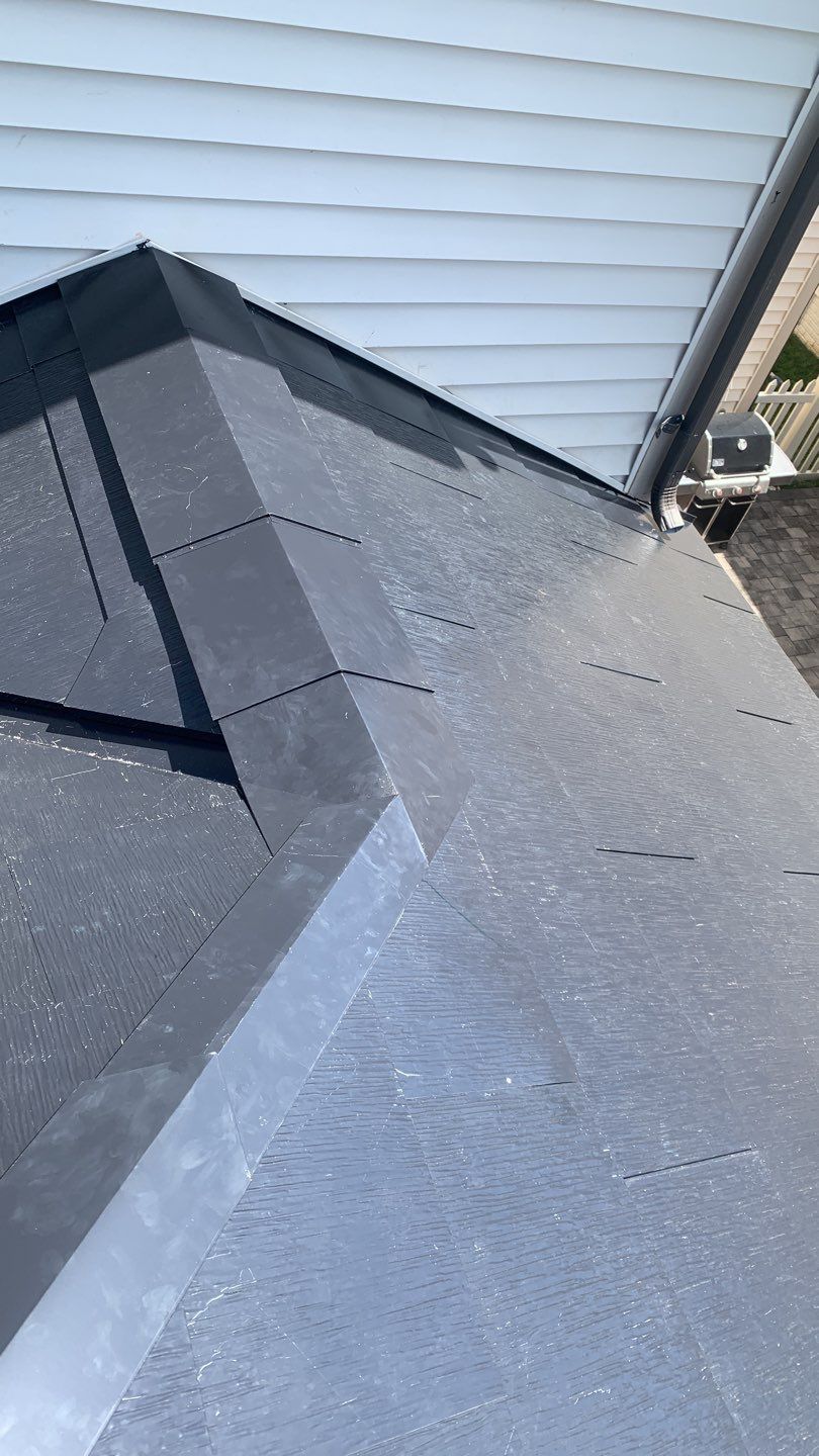Tesla Solar Roof using Tesla Solar Roof V3 tiles by American Home Contractors