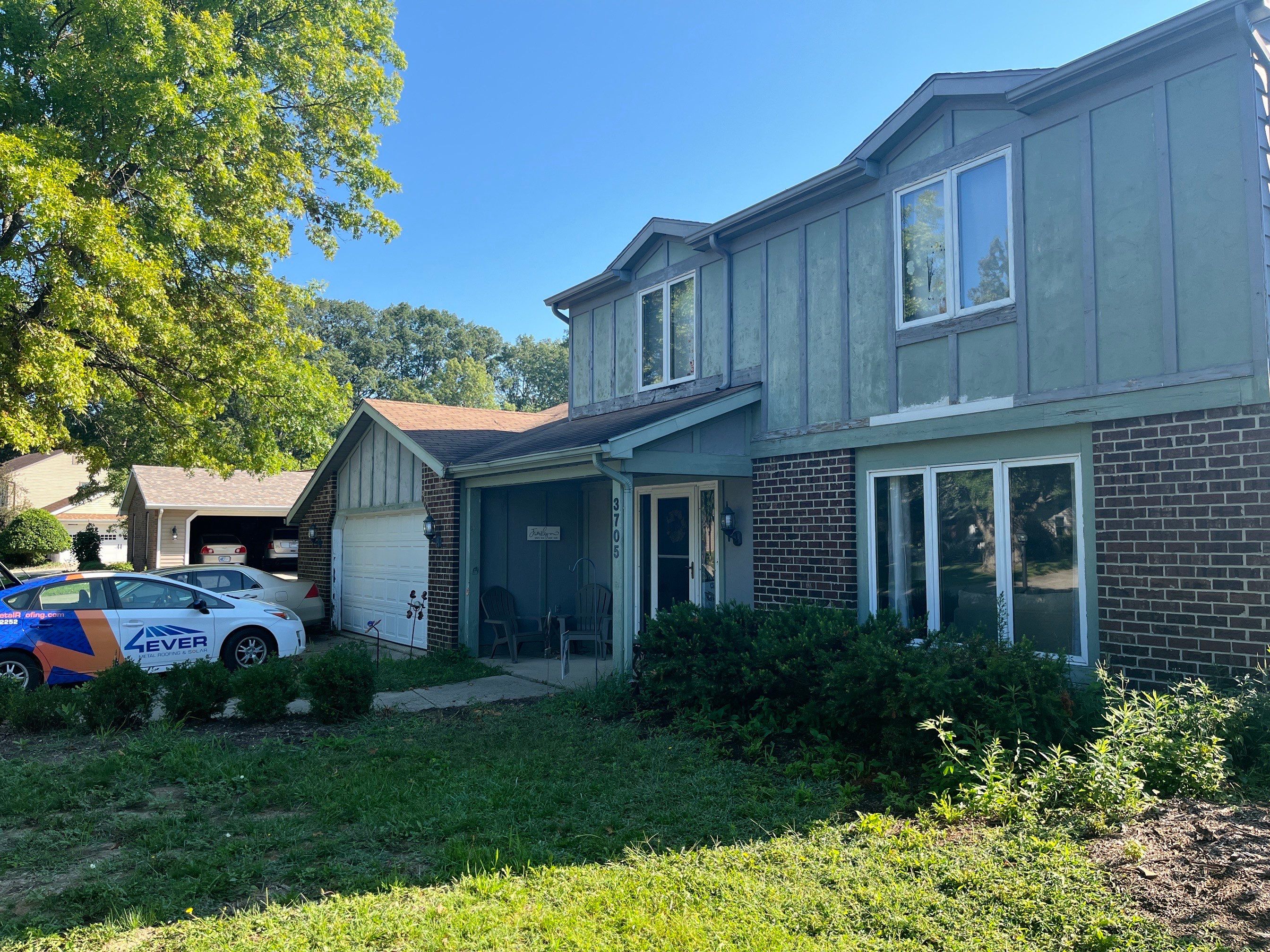 Full Exterior Home Transformation – Metal Slate Roof in Fort Wayne, IN by 4Ever Metal Roofing