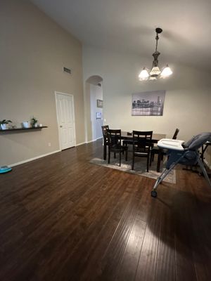 Dark Wood-Look Laminate Flooring Installation in Chandler