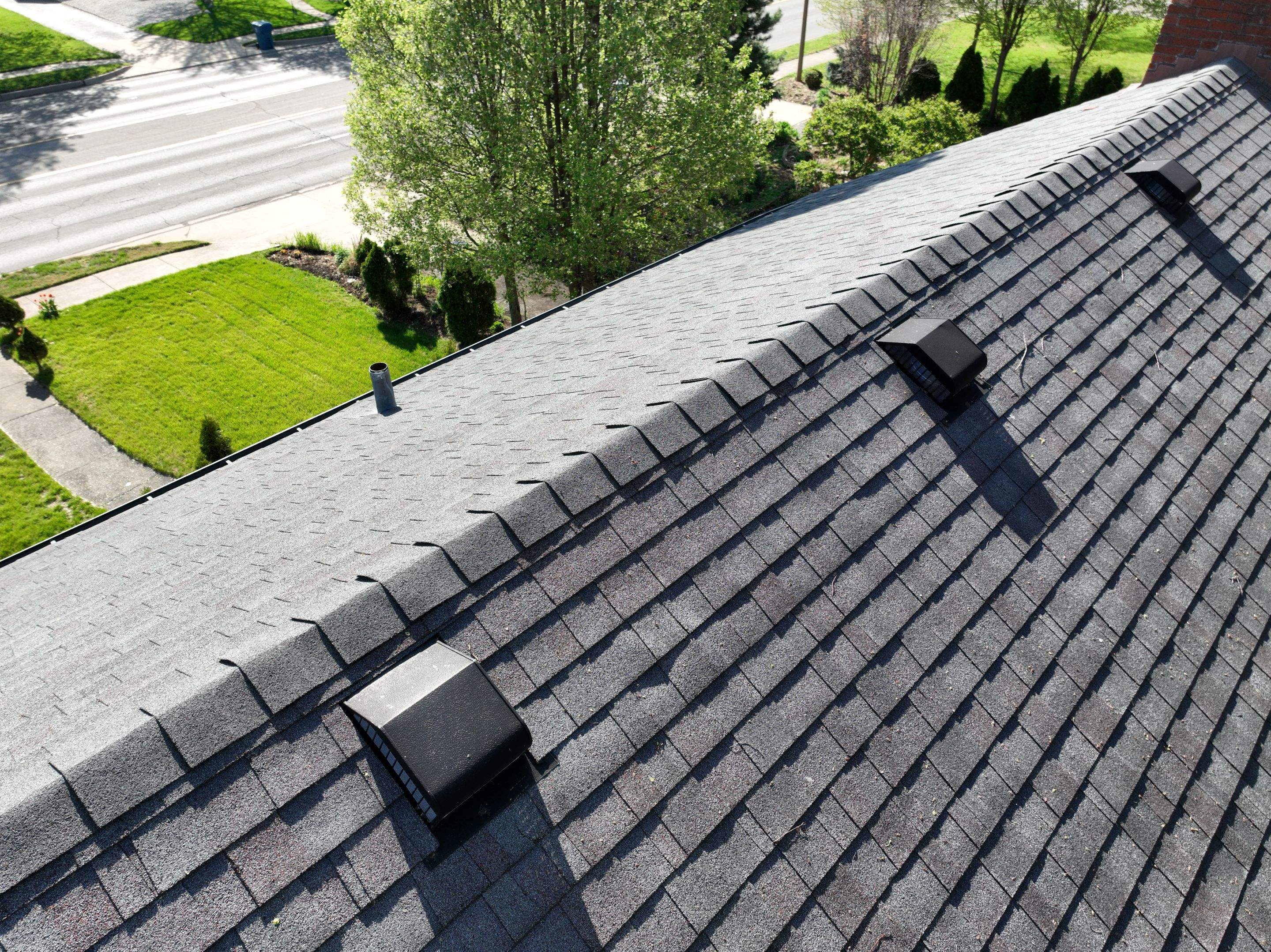 Oakridge Onyx Black and Black Gutters by 317 Roofing & Restorations