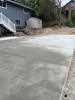 Concrete Back Patio Makeover 