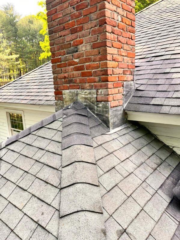 Chimney Reflashing & Roof Ventilation Upgrade | Harvard, MA by Mighty Dog Roofing of Greater Middlesex County