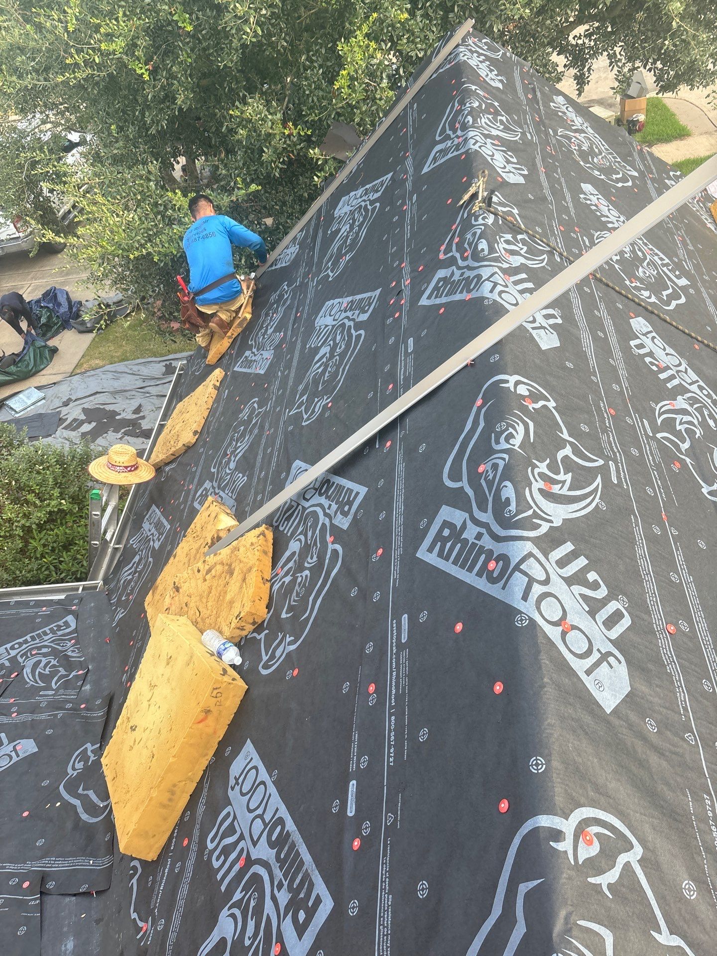 Residential Roofing Installation using Owen's Corning Duration (Lifetime) Shingles by Roof Repair Company