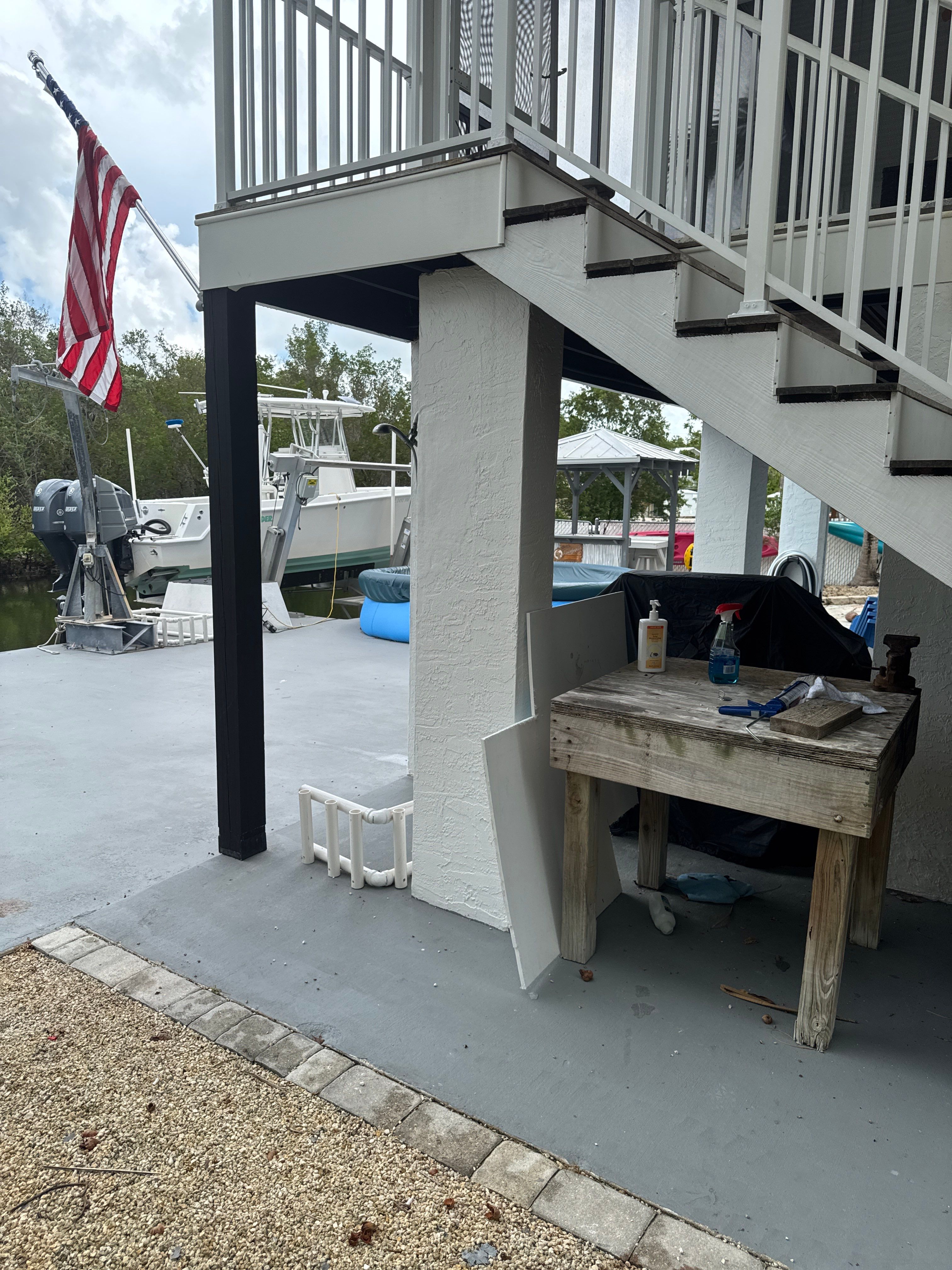 “Tidal Wave” Carport in Big Pine Key, FL by Tropical Epoxy Coatings & Creations LLC