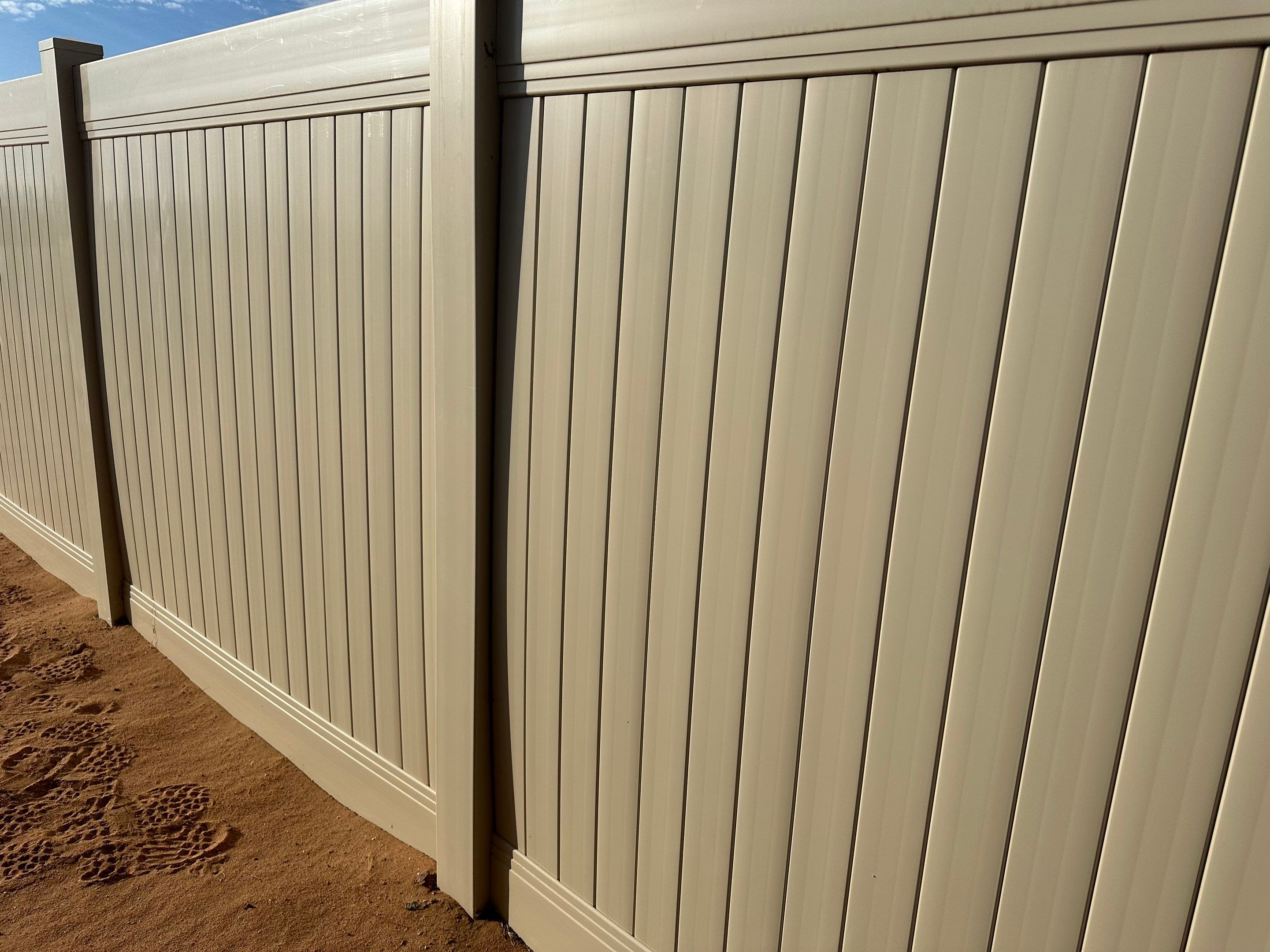 Fence Installation using Vinyl by Fence Guys Inc. 