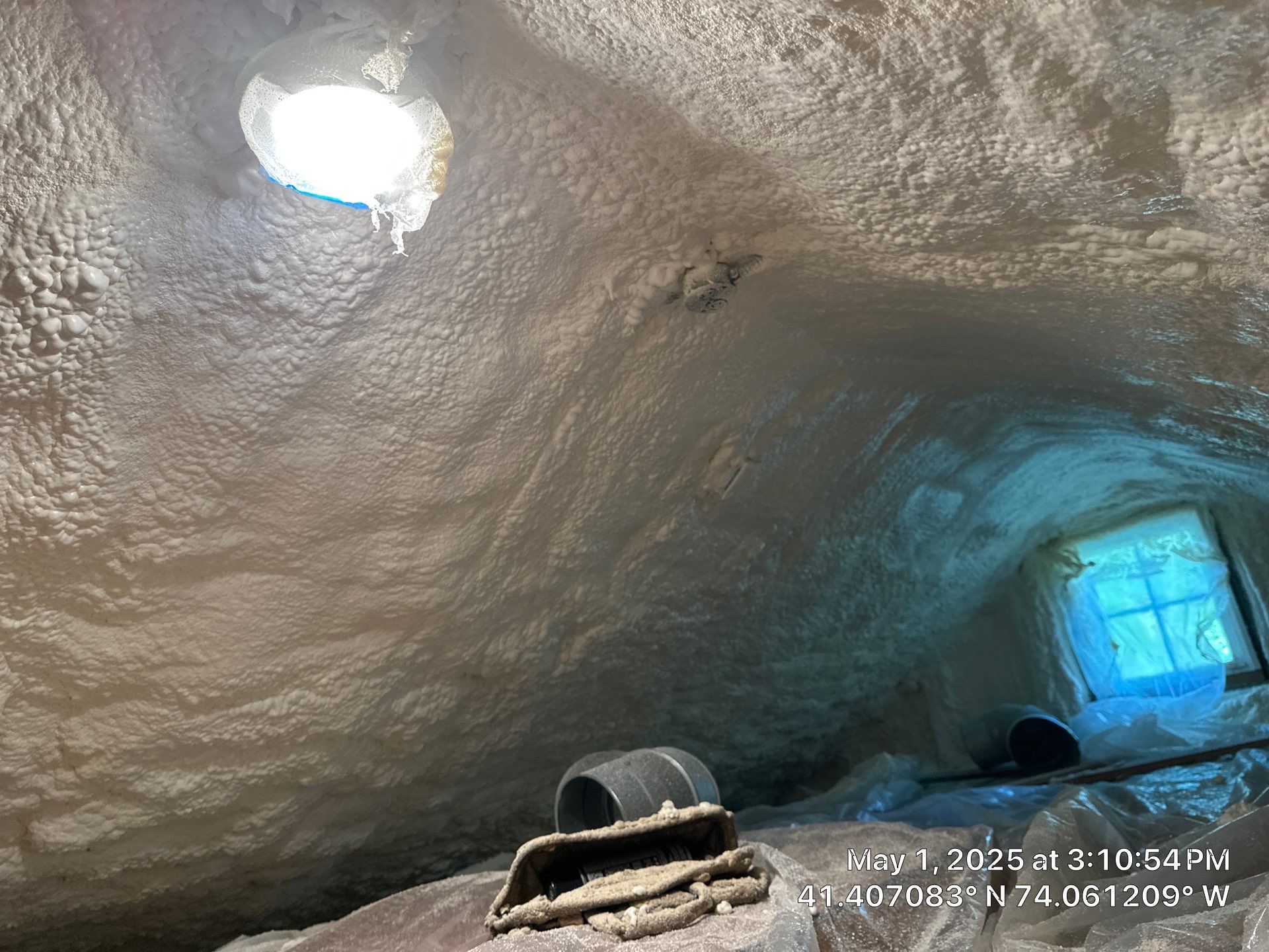 Attic Insulation using Closed Cell Spray Foam by NYS Foam & Energy