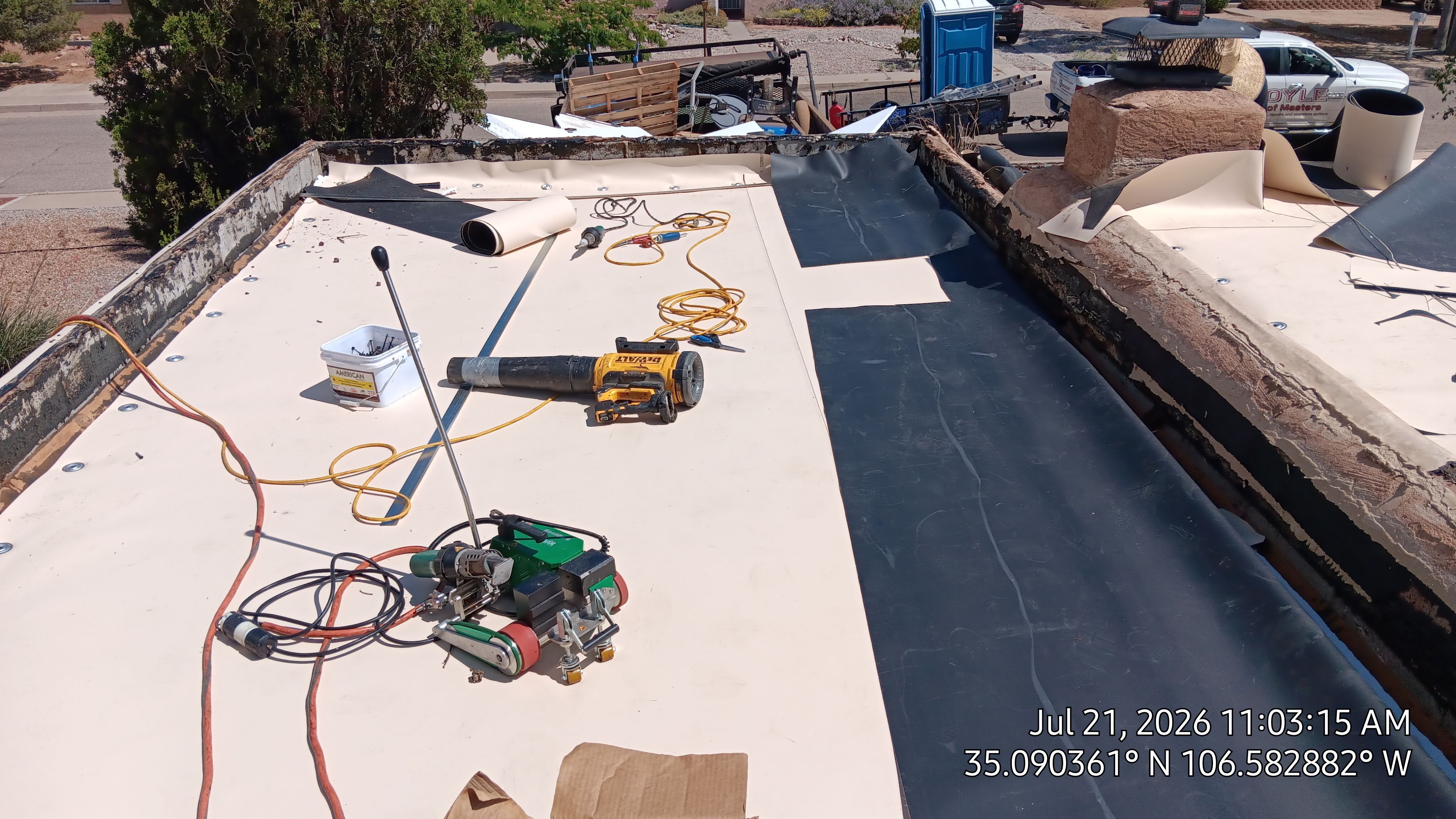 Albuquerque TPO Roof Replacement With EPS Taper slope by Doyle Roof Masters Inc