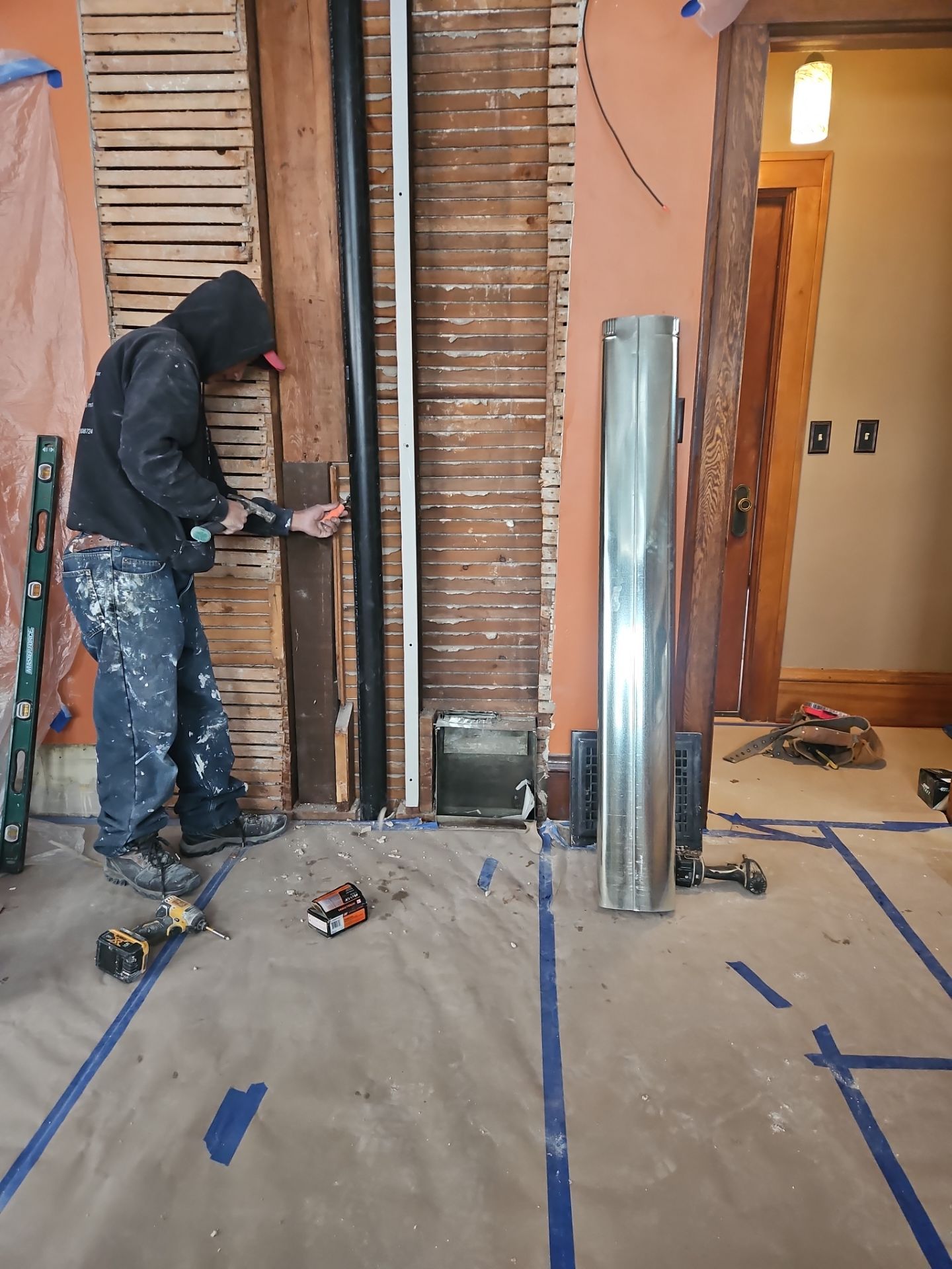 Shower Remodel & Ceiling Restoration – Correcting Water Damage and Rebuilding Right by Johnny Five Construction 