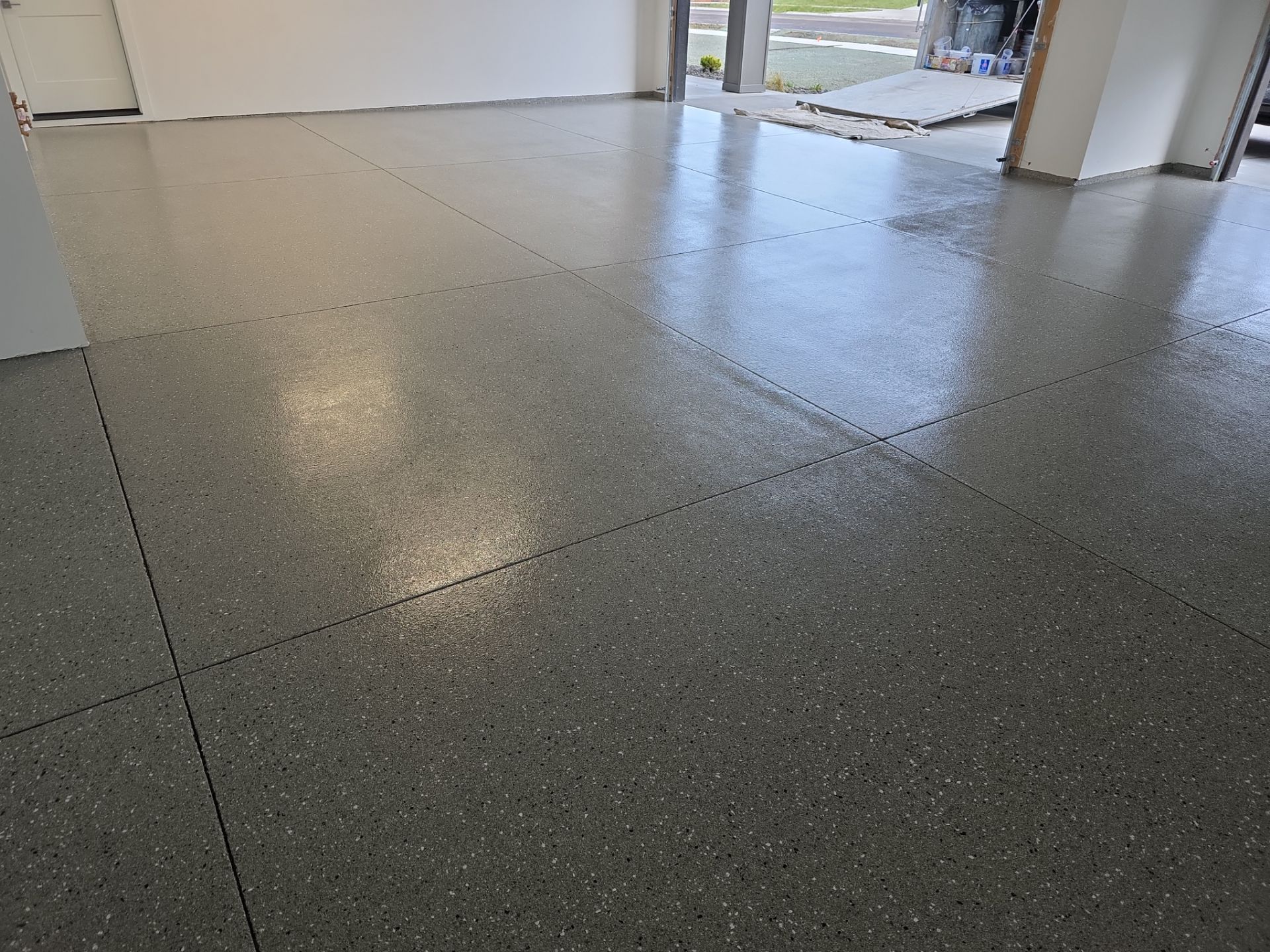 Garage Transformation using Shale Hybrid by Croc Coatings, LLC