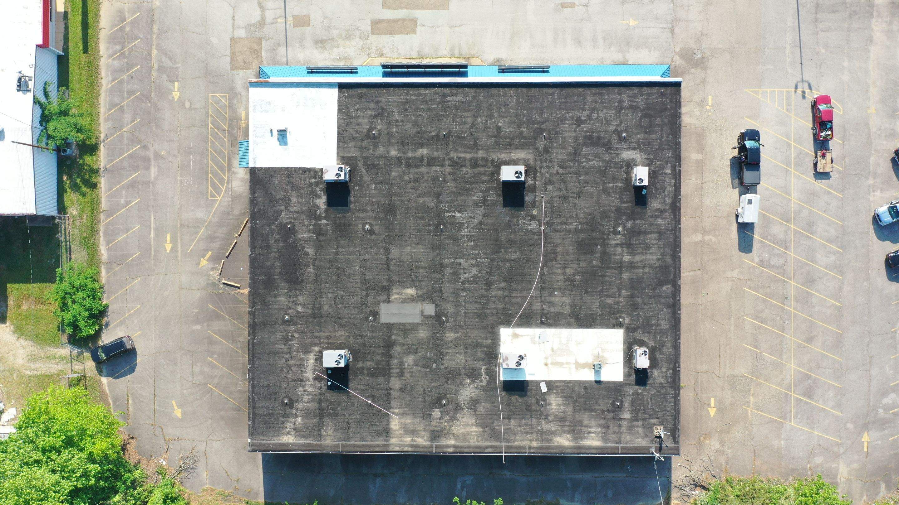 Commercial Roofing Installation using 50 mil PVC by Hostetler Roofing