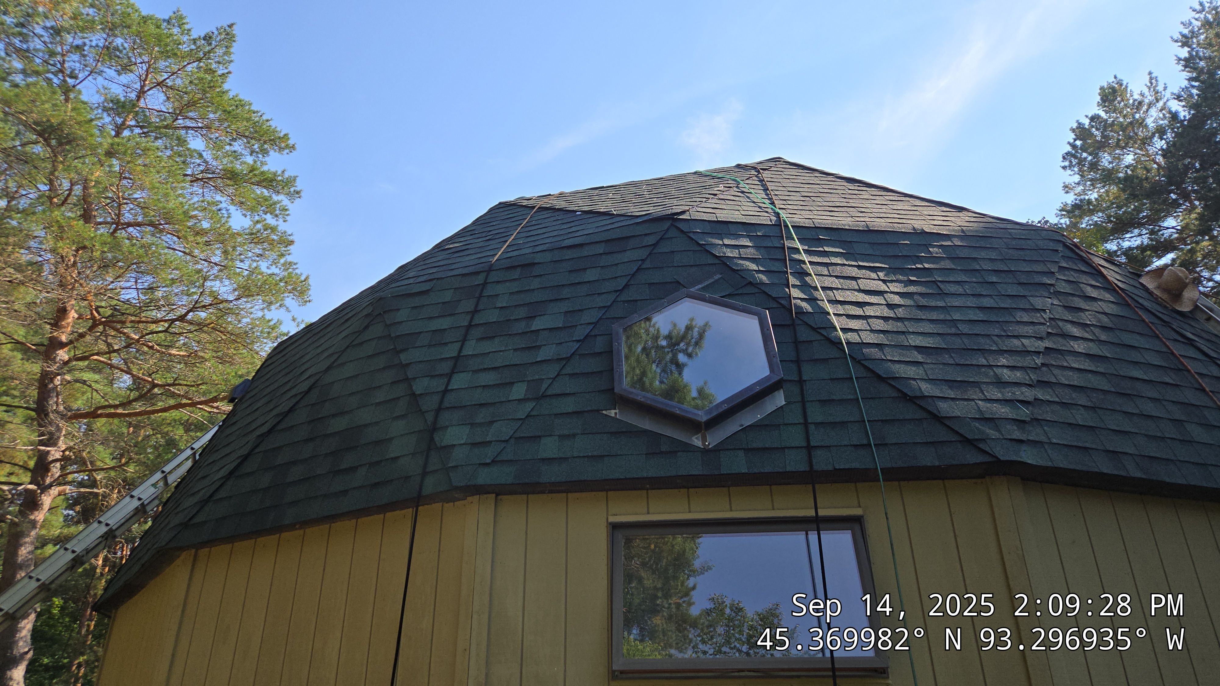 Roof Replacement on Dome House in Oak Grove  by Ascension Roofing & Siding