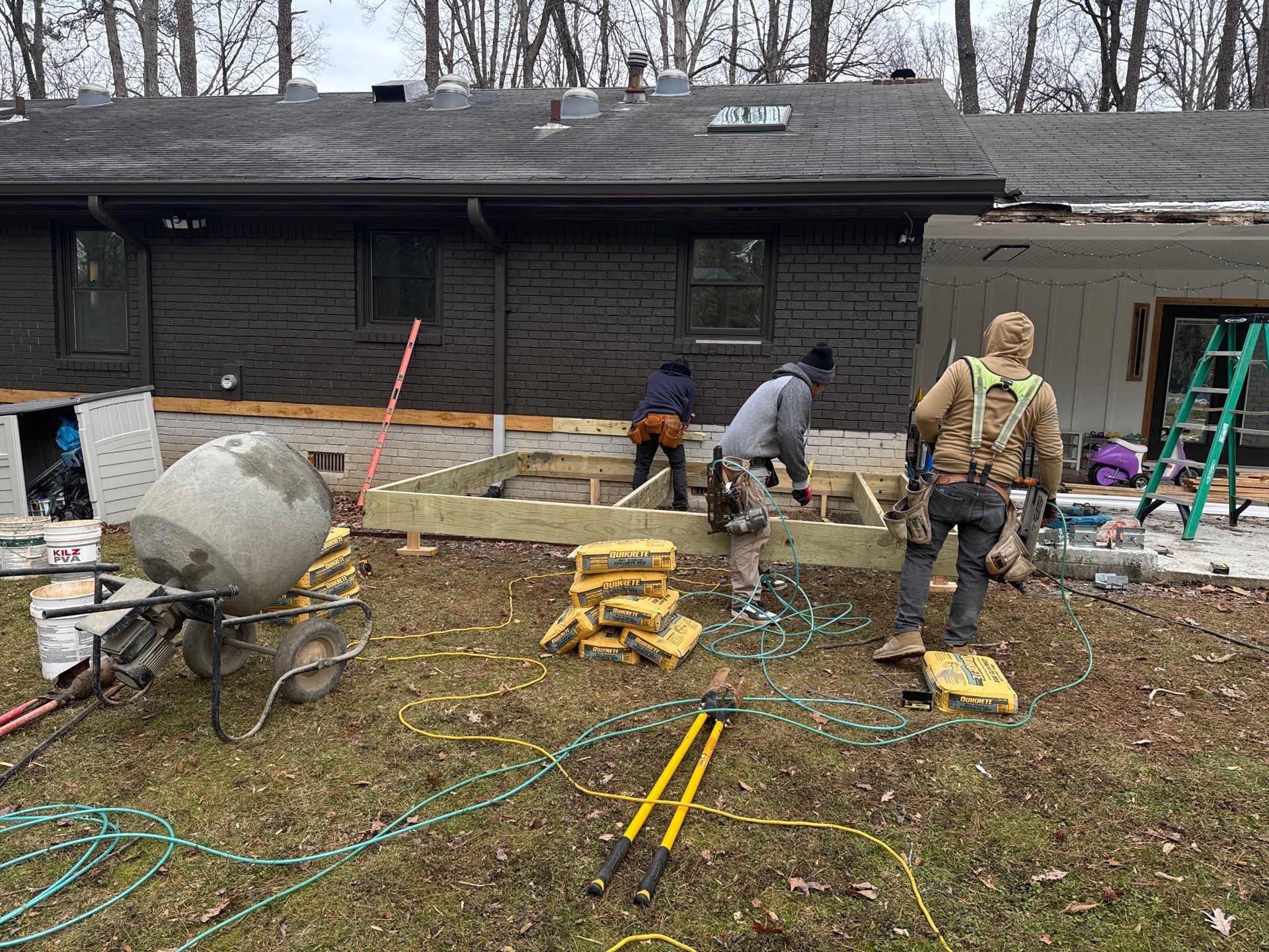 Modern Exterior Transformation and Multi-Tiered Deck Installation in Decatur by Swift Home Renovations
