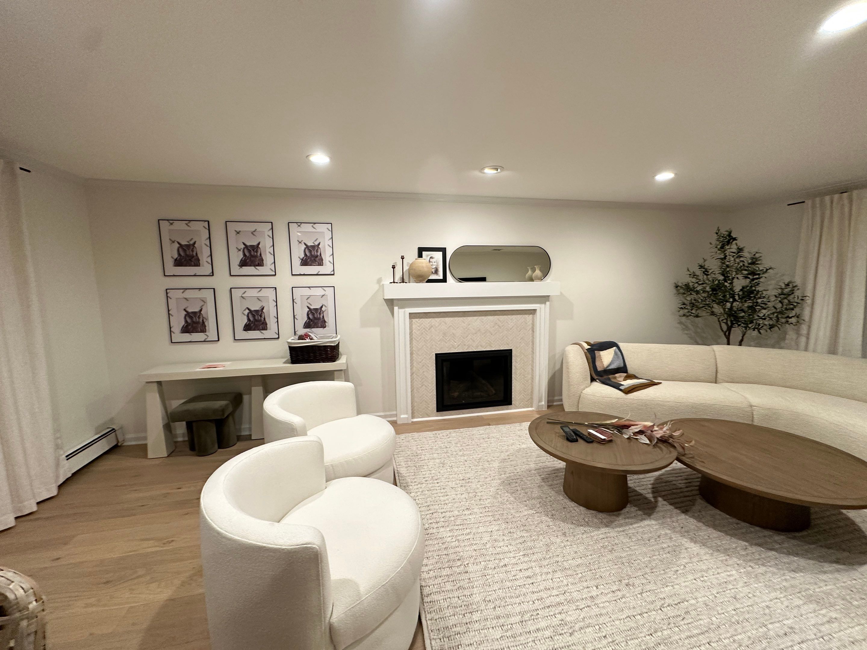 Family Room Remodel using Benjamin Moore by Home Concepts Construction