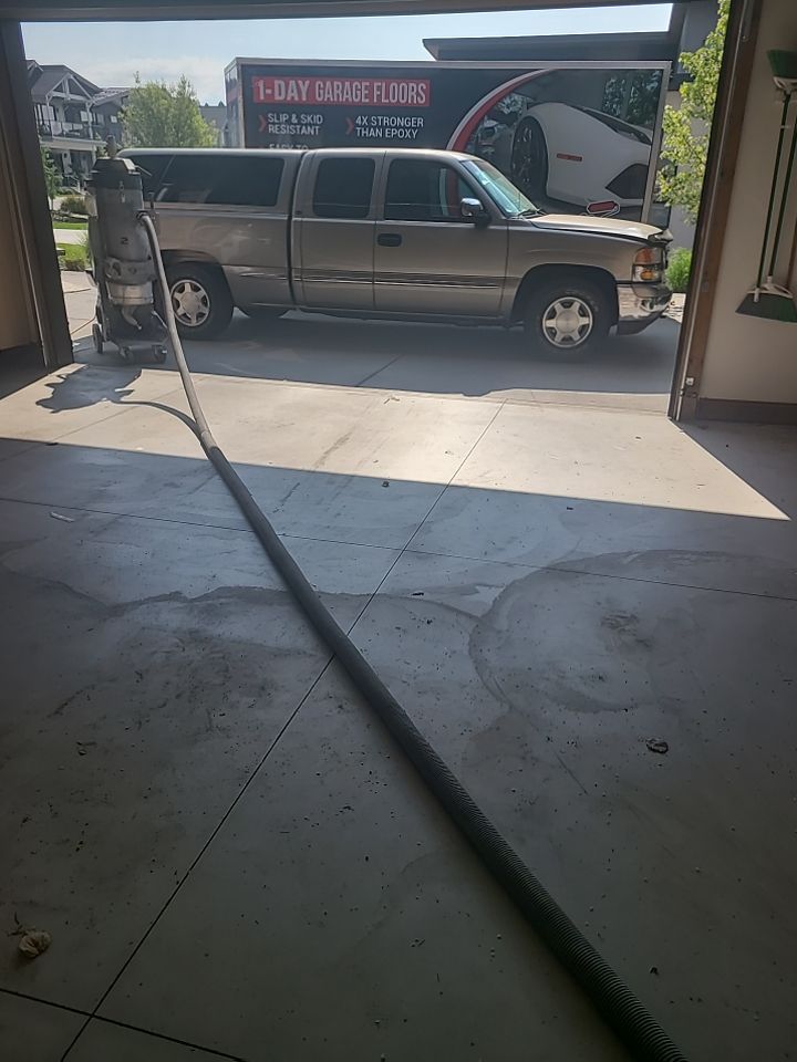 Garage Transformation using Pebble Beach by Croc Coatings, LLC