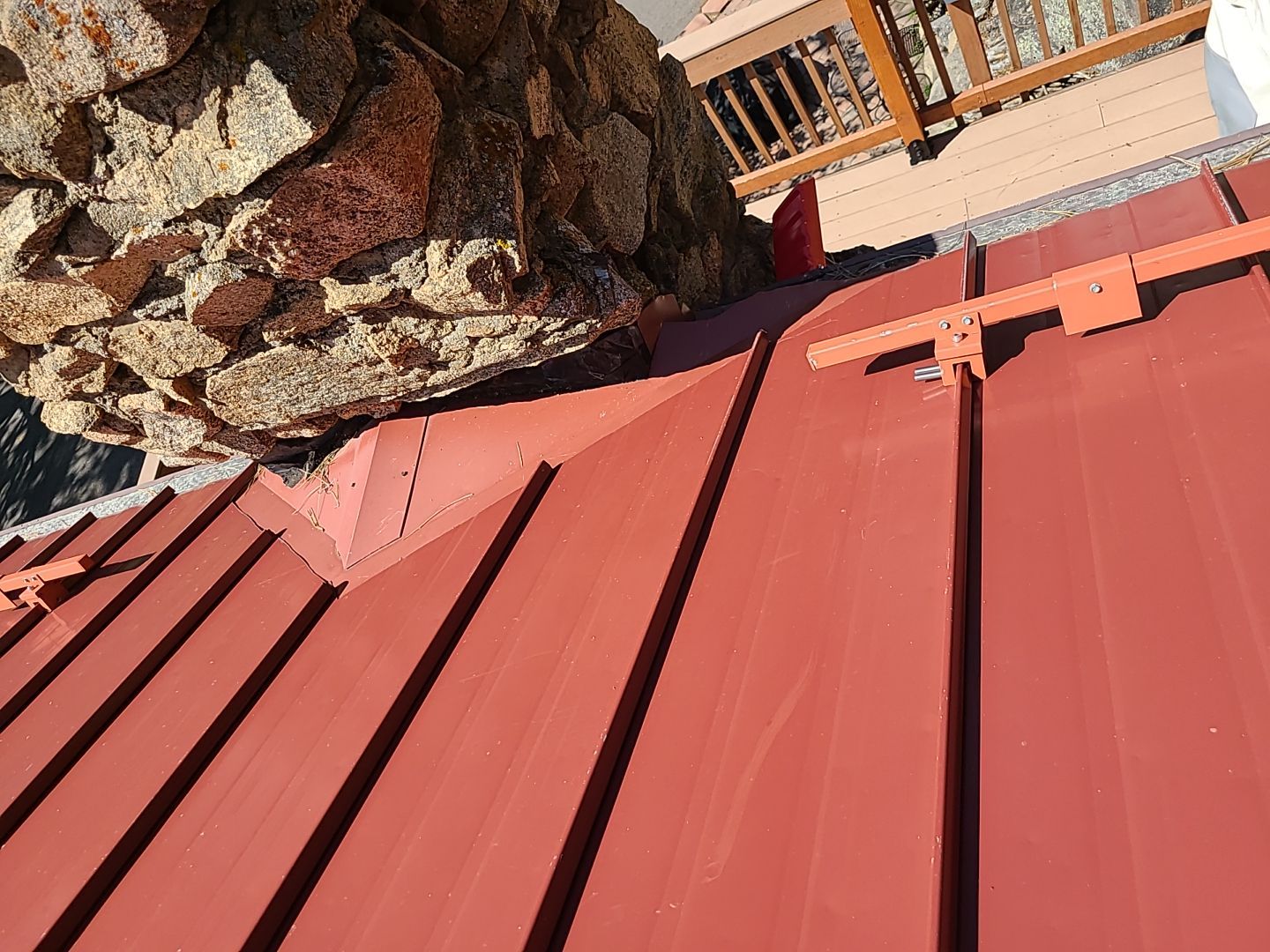 Residential Roofing Installation using Standing Seam Metal by Blue Peaks Roofing LLC 