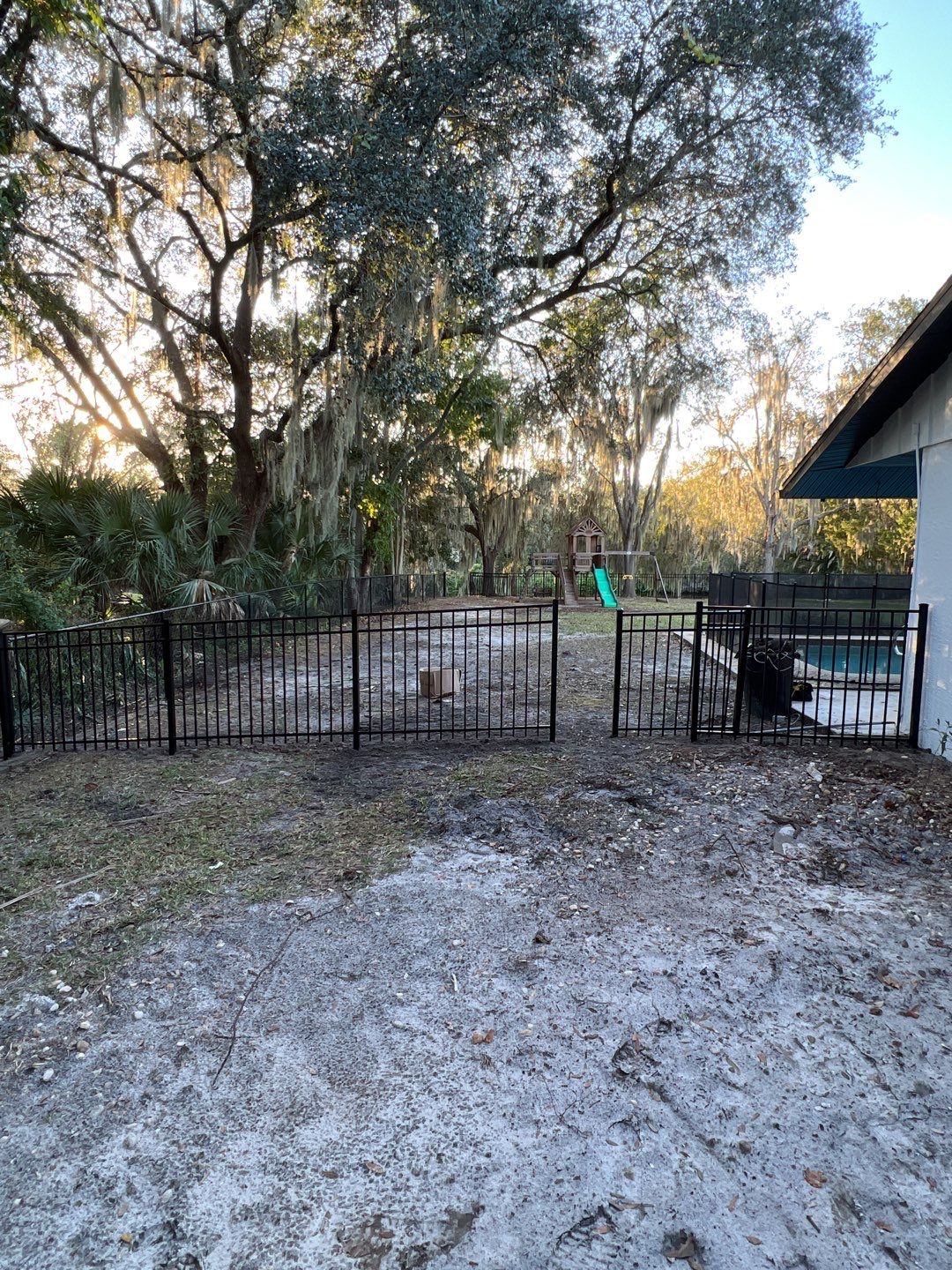 Sarasota, FL 4ft. Tall Black Aluminum & 4 ft. Tall Black Chain-link Fence by Asap fence and gates, LLC