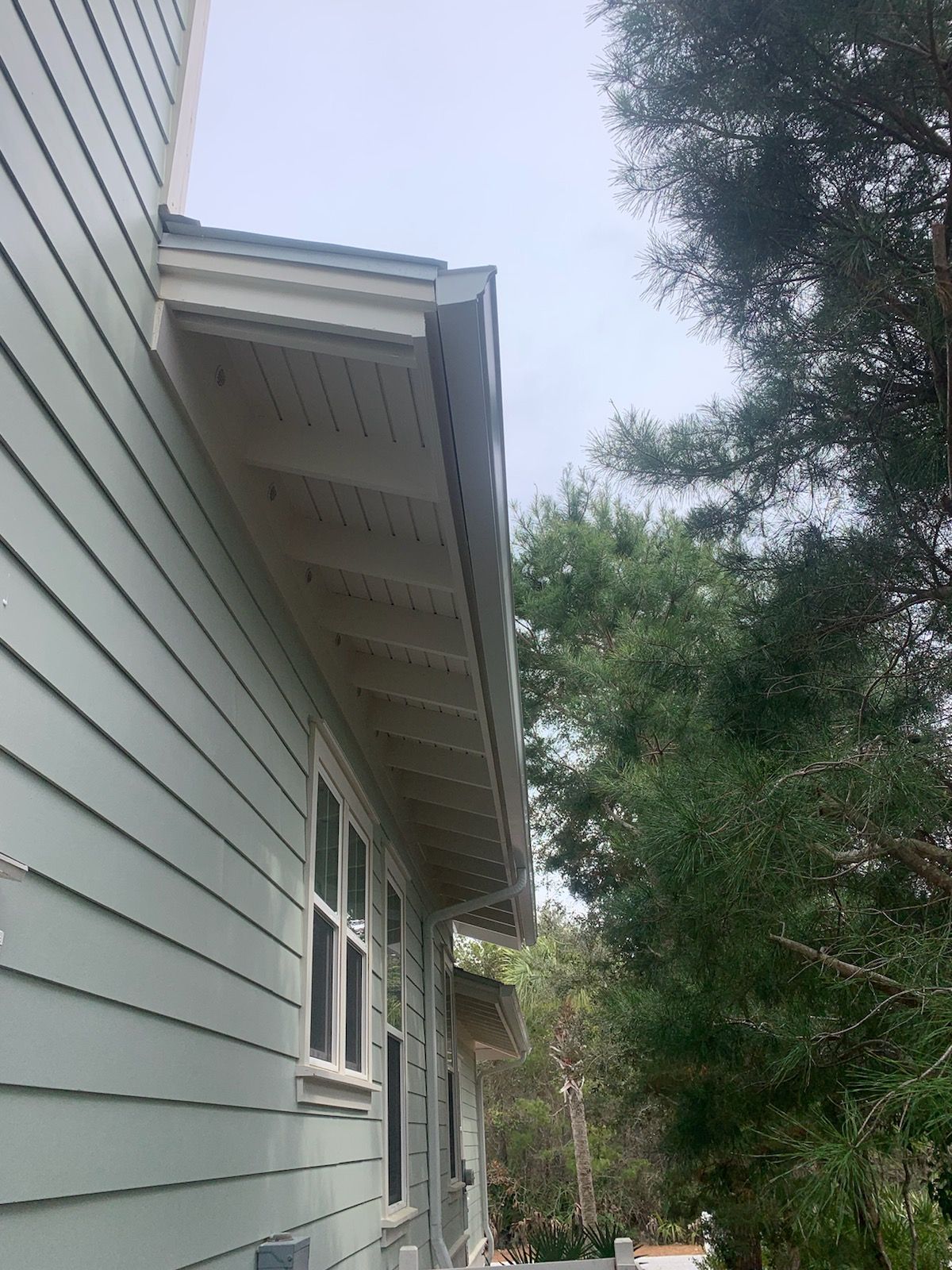 New Downspouts Installation in Rosemary Beach, FL by Gutter Professors