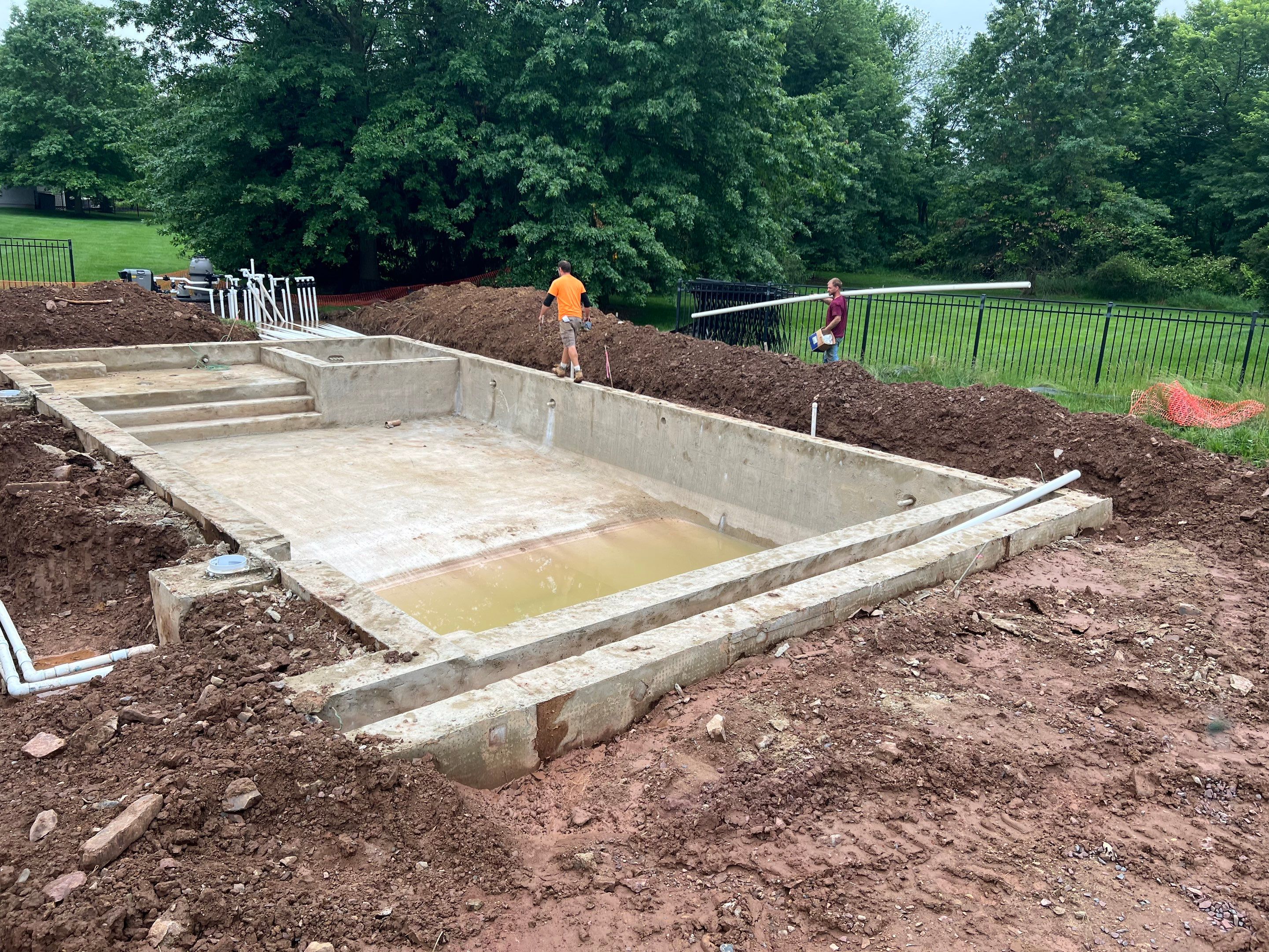 Stamped concrete pool deck  by Architectural Concrete Design