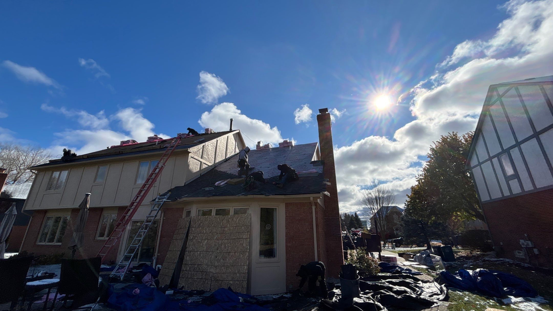 Roof Replacement using Owens Corning Williamsburg Grey by 180 Contractors