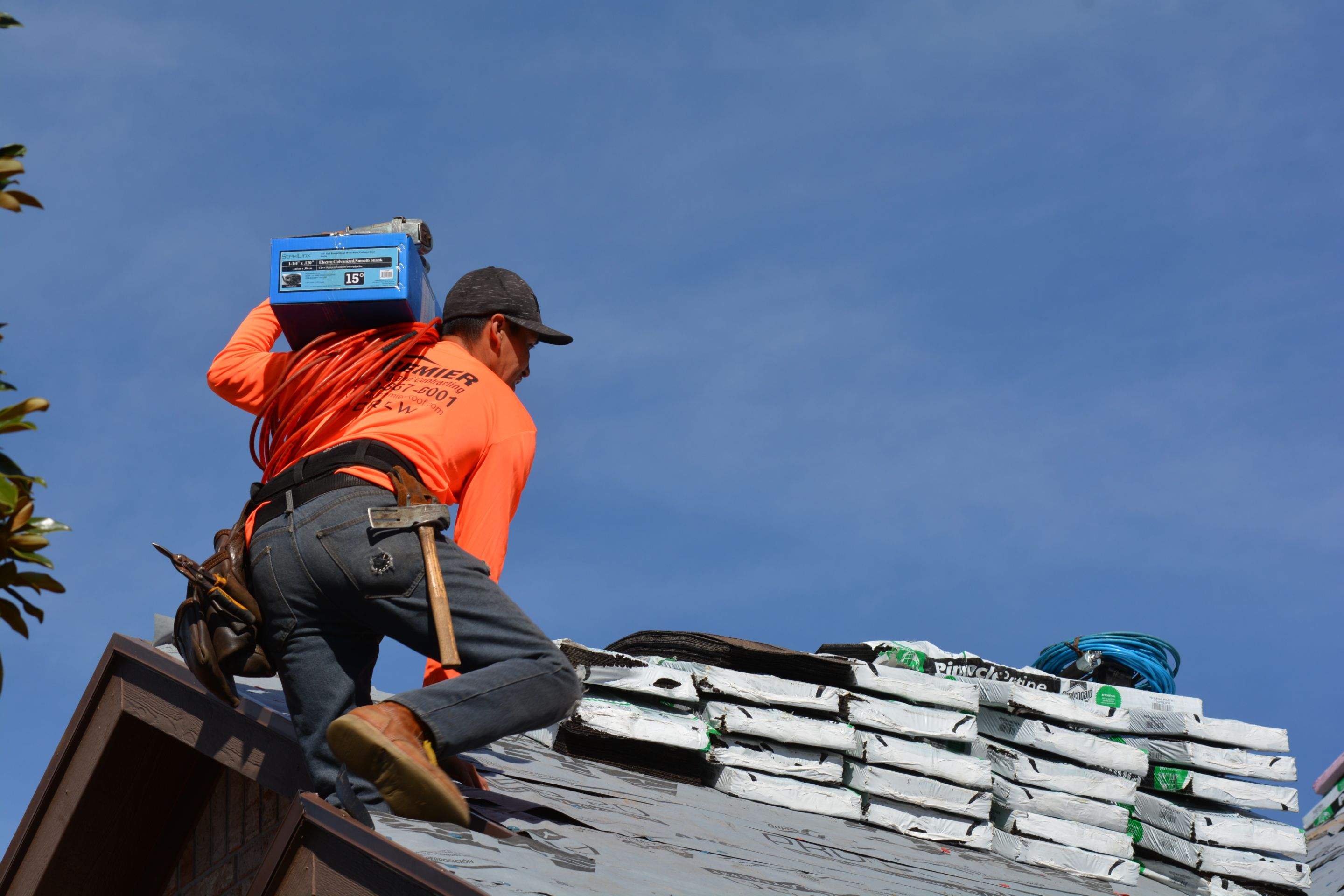 Residential Roof Replacement using Pinnacle Pristine 30 Year Laminate Shingles by Premier Roofing and Contracting