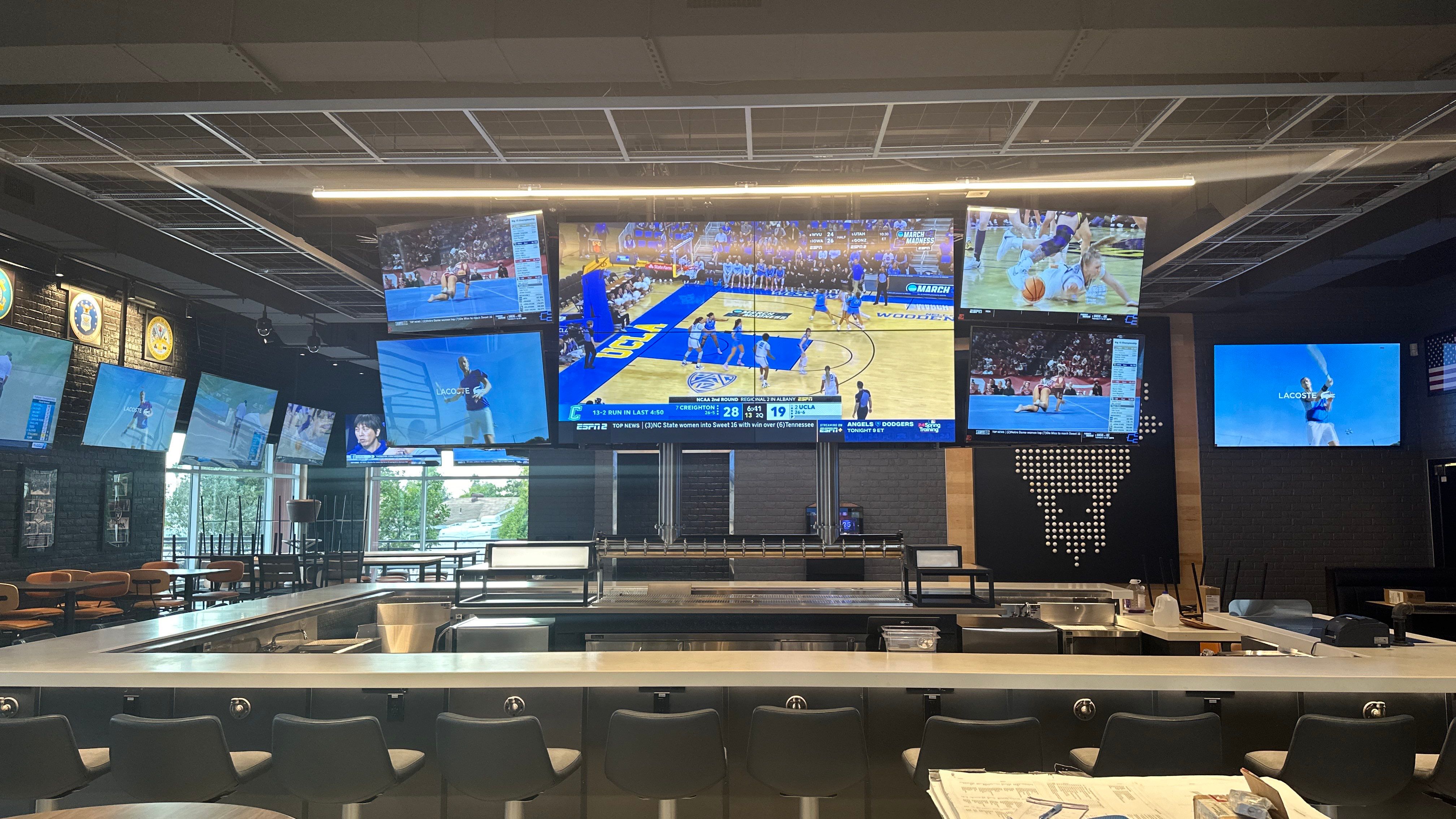 Large Sports bar install by AVSi