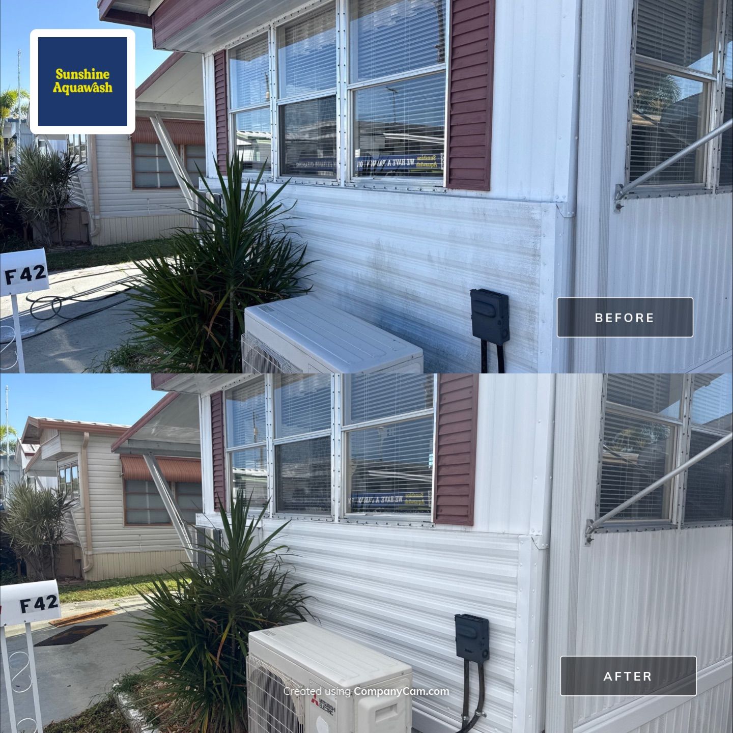 Mobile Home Wash in the Palmetto Mobile Home Club by Sunshine AquaWash