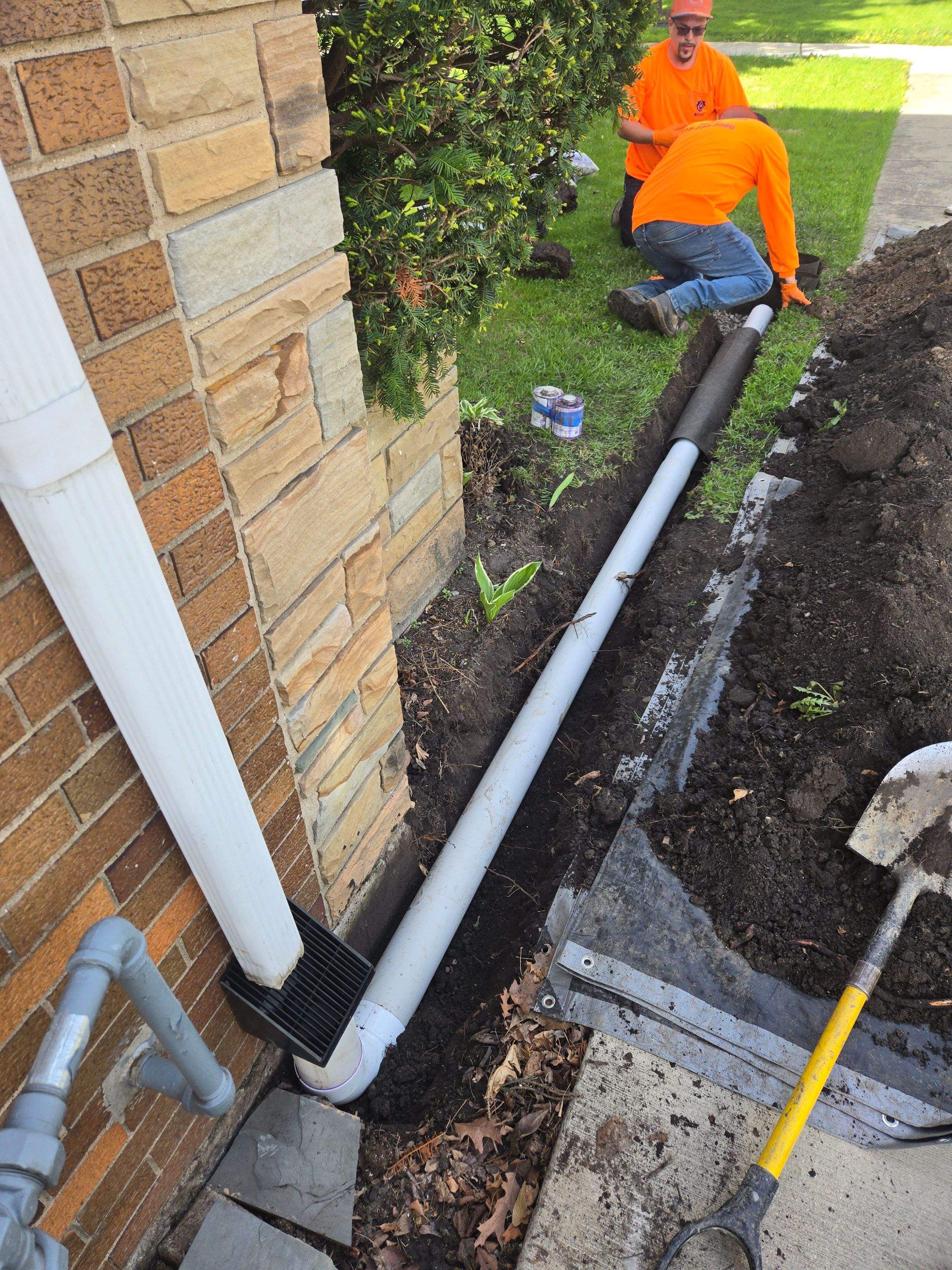 Downspout Discharge & Foundation Crack Injection by Allied Water Services