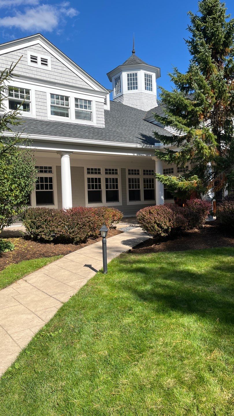 Gutter Installation using 6" K-Style Aluminum Gutter at Pine Hills Golf Course by Gutter Pro Enterprises