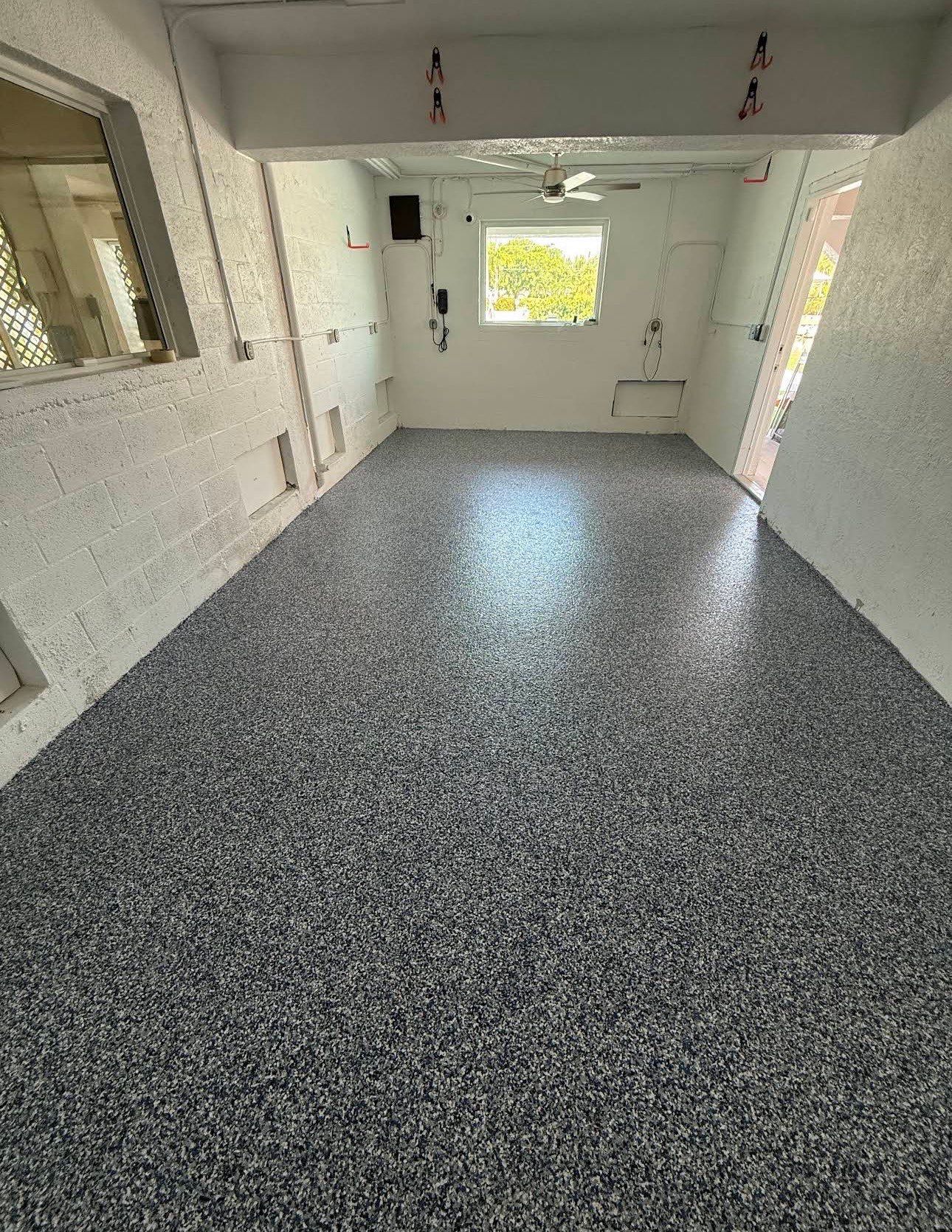 “Orbit” Tackle Room Project in Duck Key, FL by Tropical Epoxy Coatings & Creations LLC