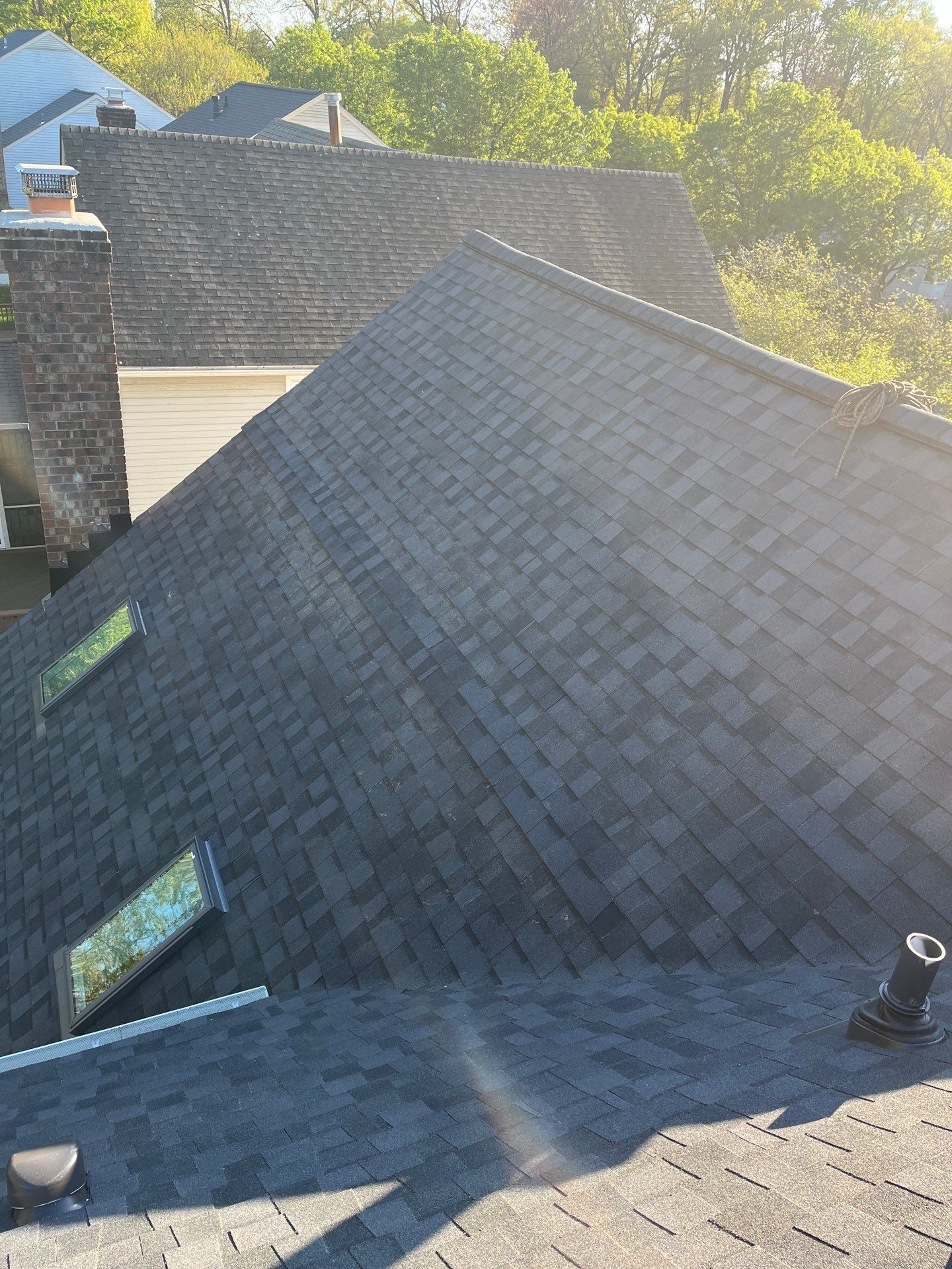 Vienna: CertainTeed Landmark Pro Designer Shingles in Max Def Moire Black by RM Banning, Inc.