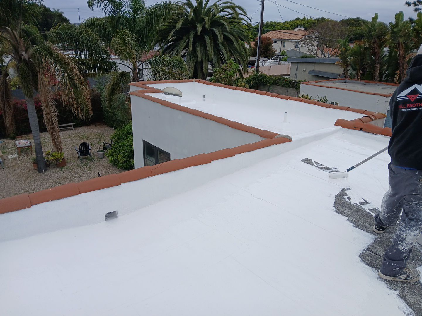 Tile Reset & Silicone Coating using American Standard Coatings Silicone-S by Hull Brothers Roofing