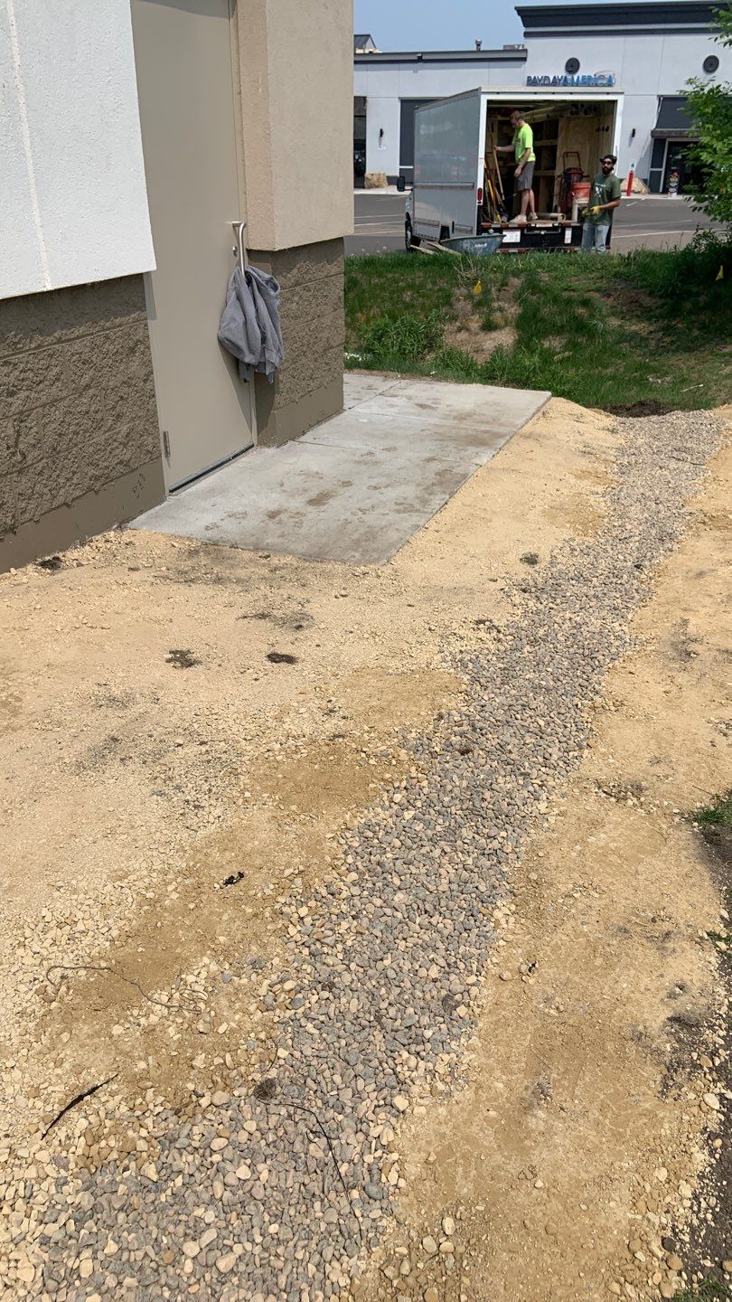 French Drain Installation – Fridley Dollar Tree by Waterproofing Northeast
