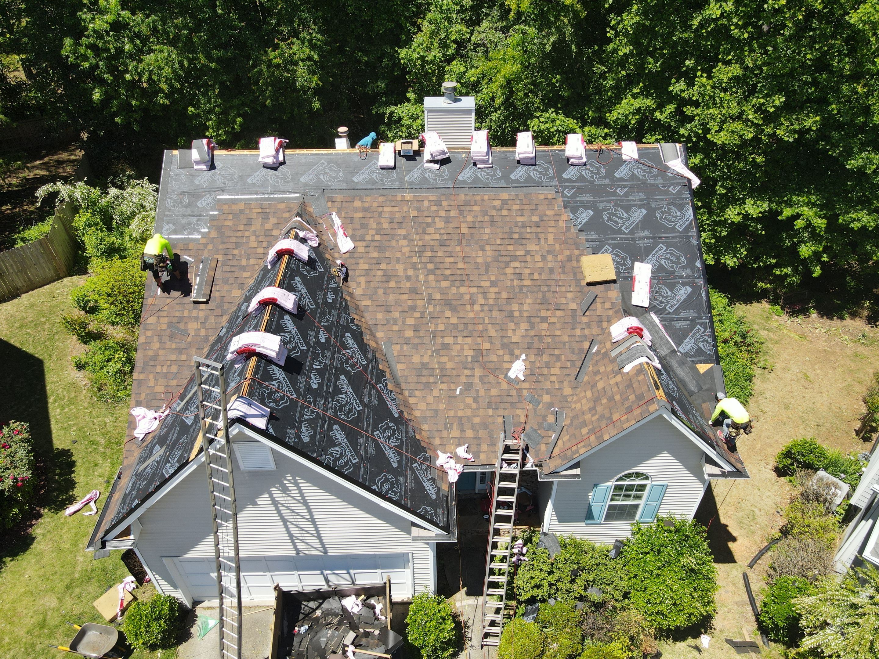 Residential Roofing Installation using Owens Corning by Inspector Roofing and Restoration
