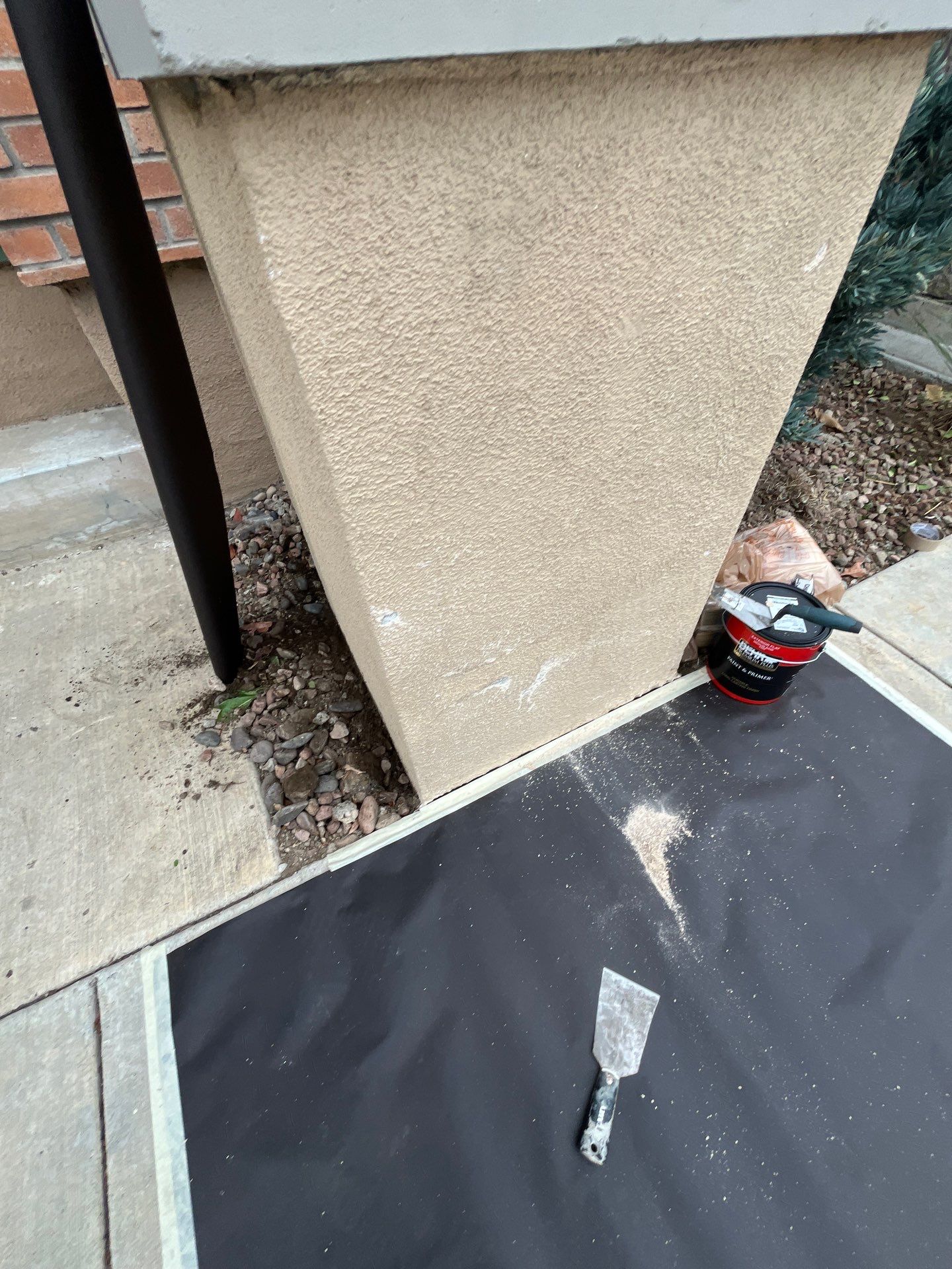 Pillar Stucco Repair in Glendora by One Stop Source
