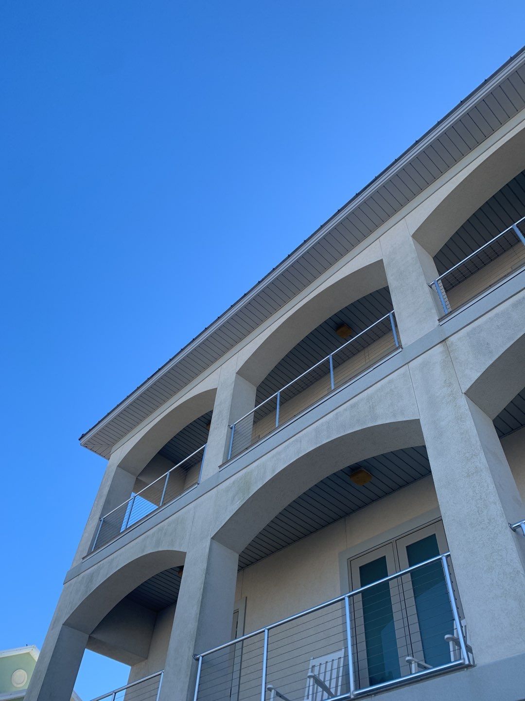 Soffit and Fascia Roof Replacement using 60' Ladders in Navarre by Gutter Professors