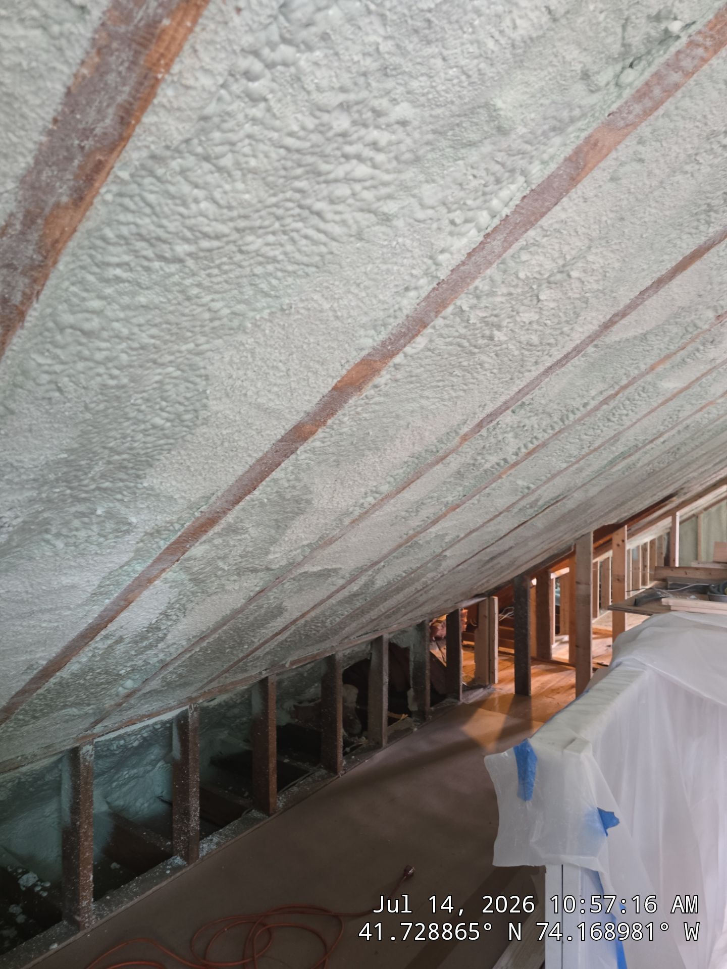 New Paltz Attic Retrofit with Spray Foam Insulation by NYS Foam & Energy