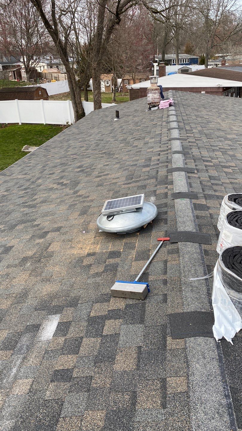 Residential Roofing Installation using Owens Corning TruDefinition Peppercorn  by A Plus Exterior