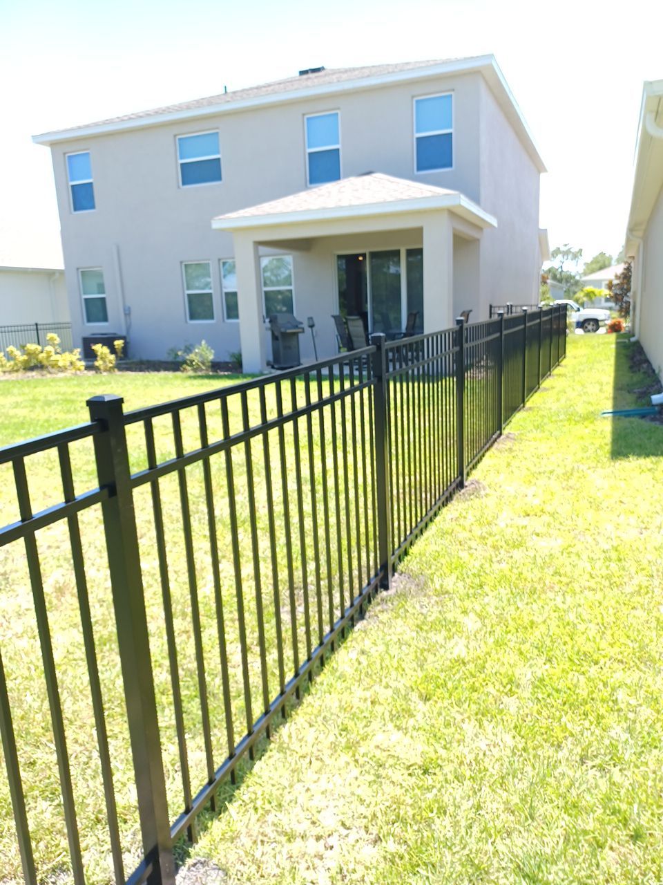 Sarasota, FL 4ft. Tall 3-Rail Black Aluminum Fence by Asap fence and gates, LLC