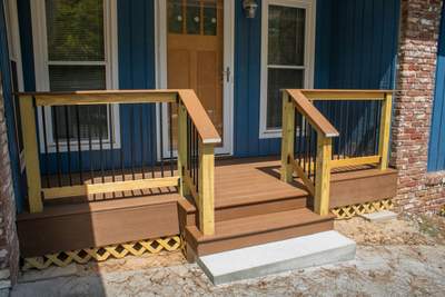 East Cobb Trex Porch Build