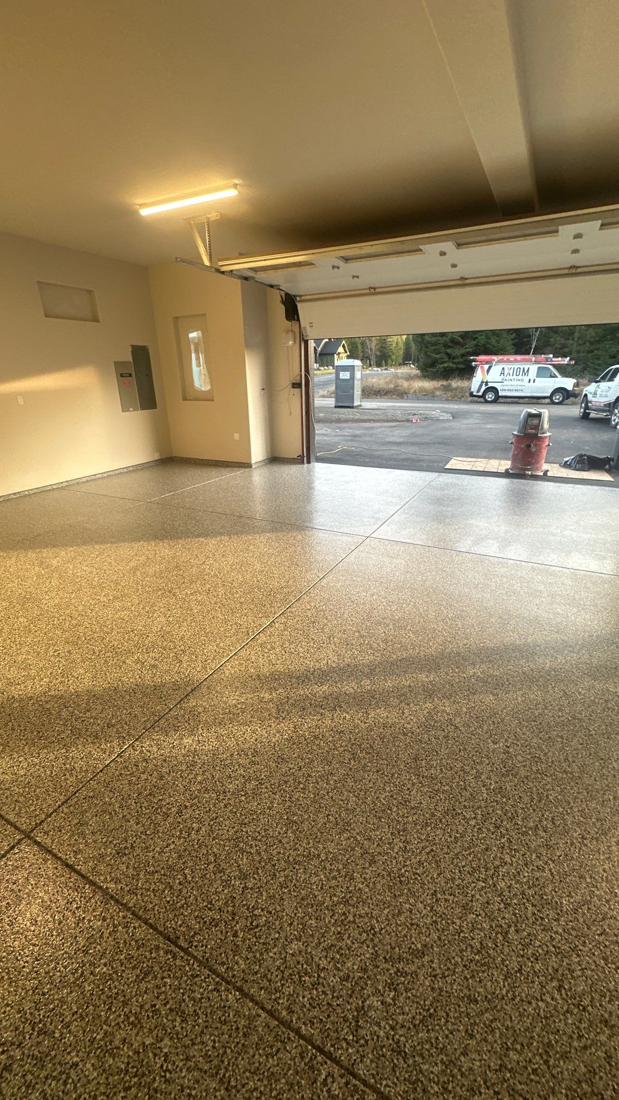 Garage Transformation using Domino by Croc Coatings, LLC