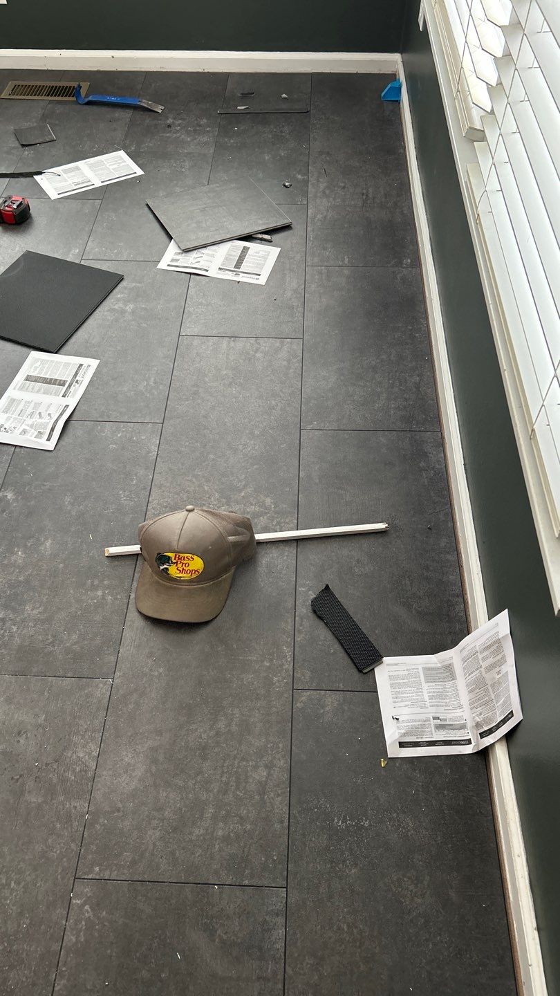 Luxury Vinyl Tiles for Kitchen/Laundry  by Footprints Floors of Nashville