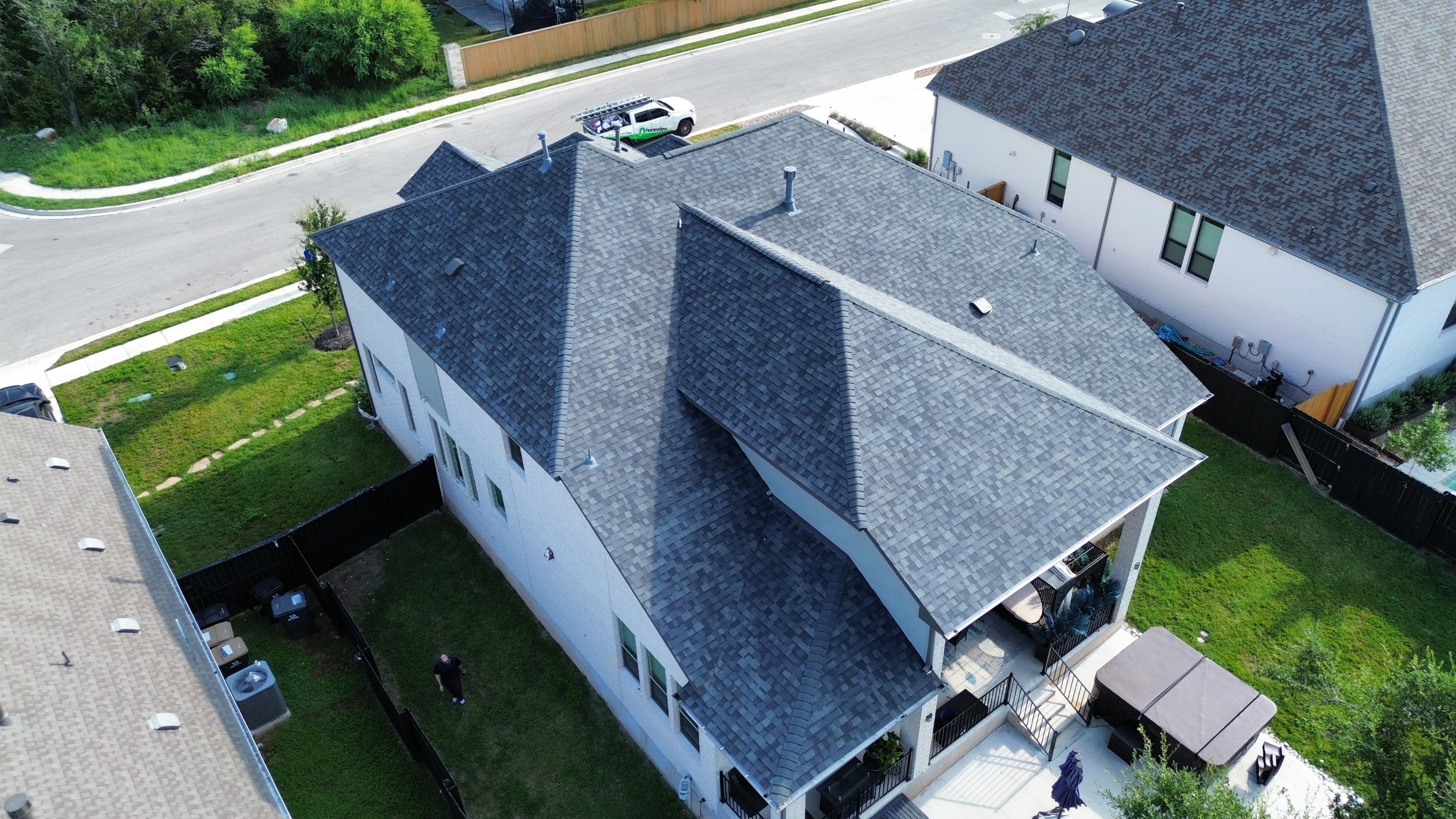 Roof Replacement using Owens Corning Duration Estate Gray by Honeydew Roofing