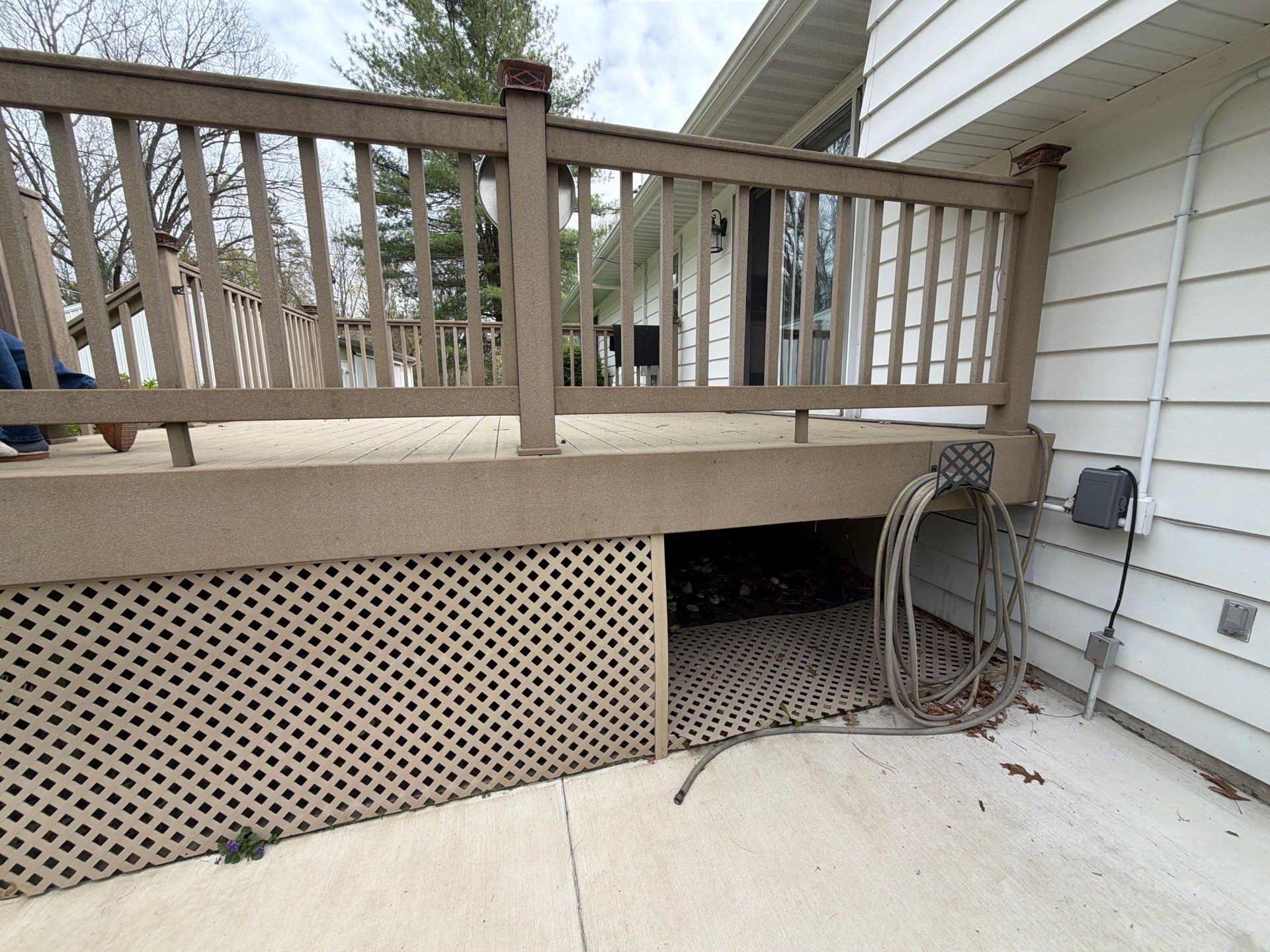 Deck and French Door Installation in Rockford by Cutting Edge Homes