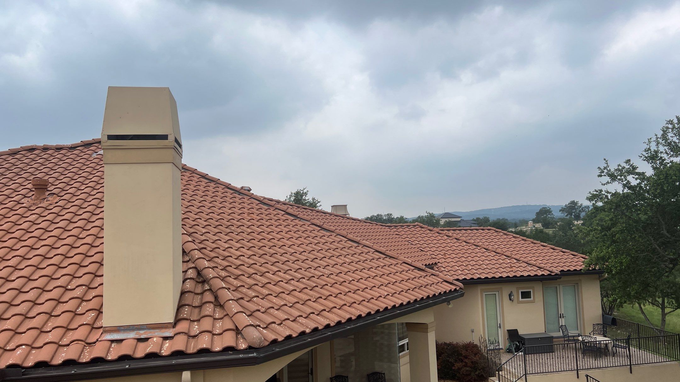 Tile Roof Wash Project in Boerne by Bright Choice