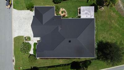Before and After Shingle to Metal Residential Reroof | The Villages Fl
