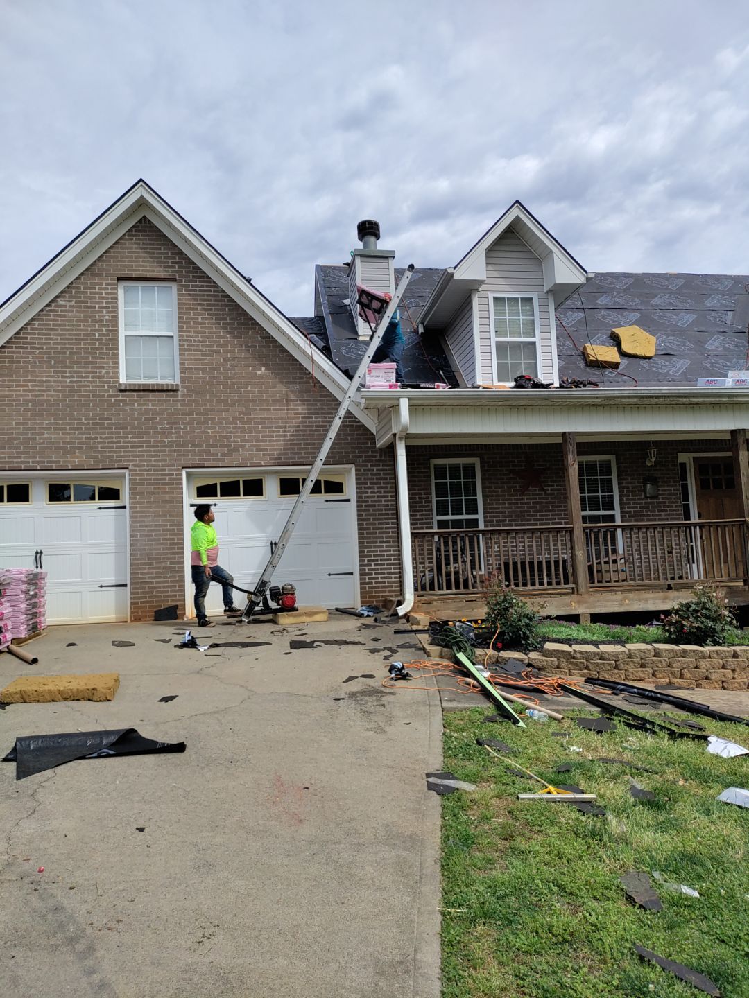 Residential Roofing Installation using Owens Corning by Inspector Roofing and Restoration
