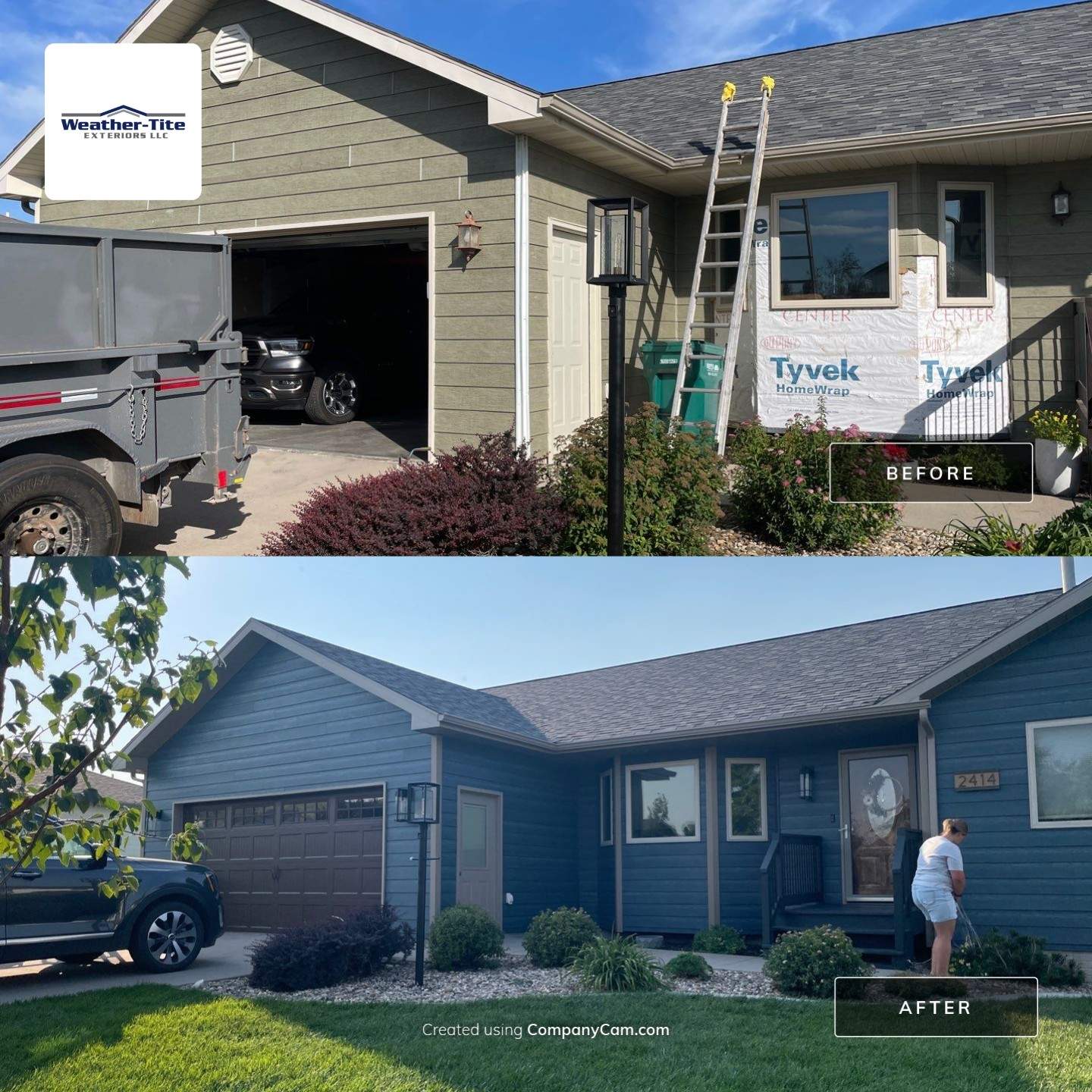 Siding Installation using LP SmartSide by Weather-Tite Exteriors LLC