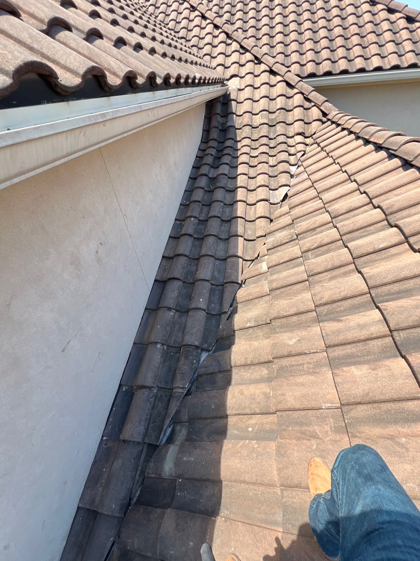 Residential Roofing Repair using tile by Roof Repair Company