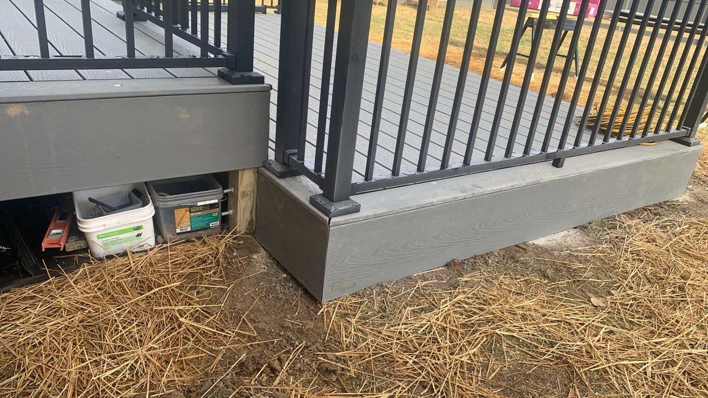 Deck Replacement using Trex Decking and Railing by Secure Construction Company Inc