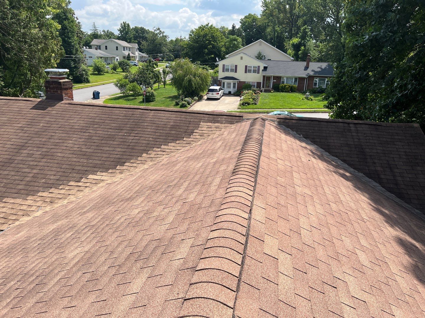 Residential Roofing Installation using Certainteed Landmark, Moire Black by RJC General Construction, LLC.